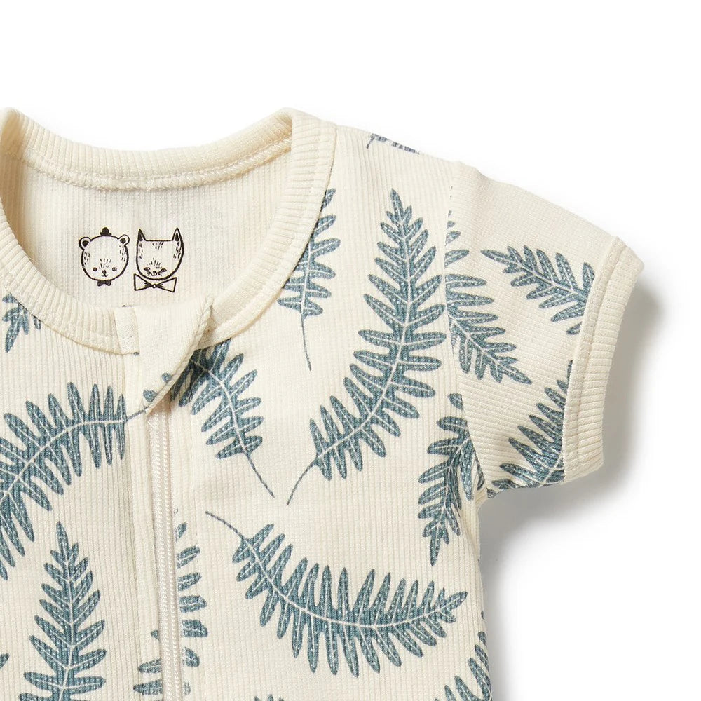Little Fronds Organic Zipsuit