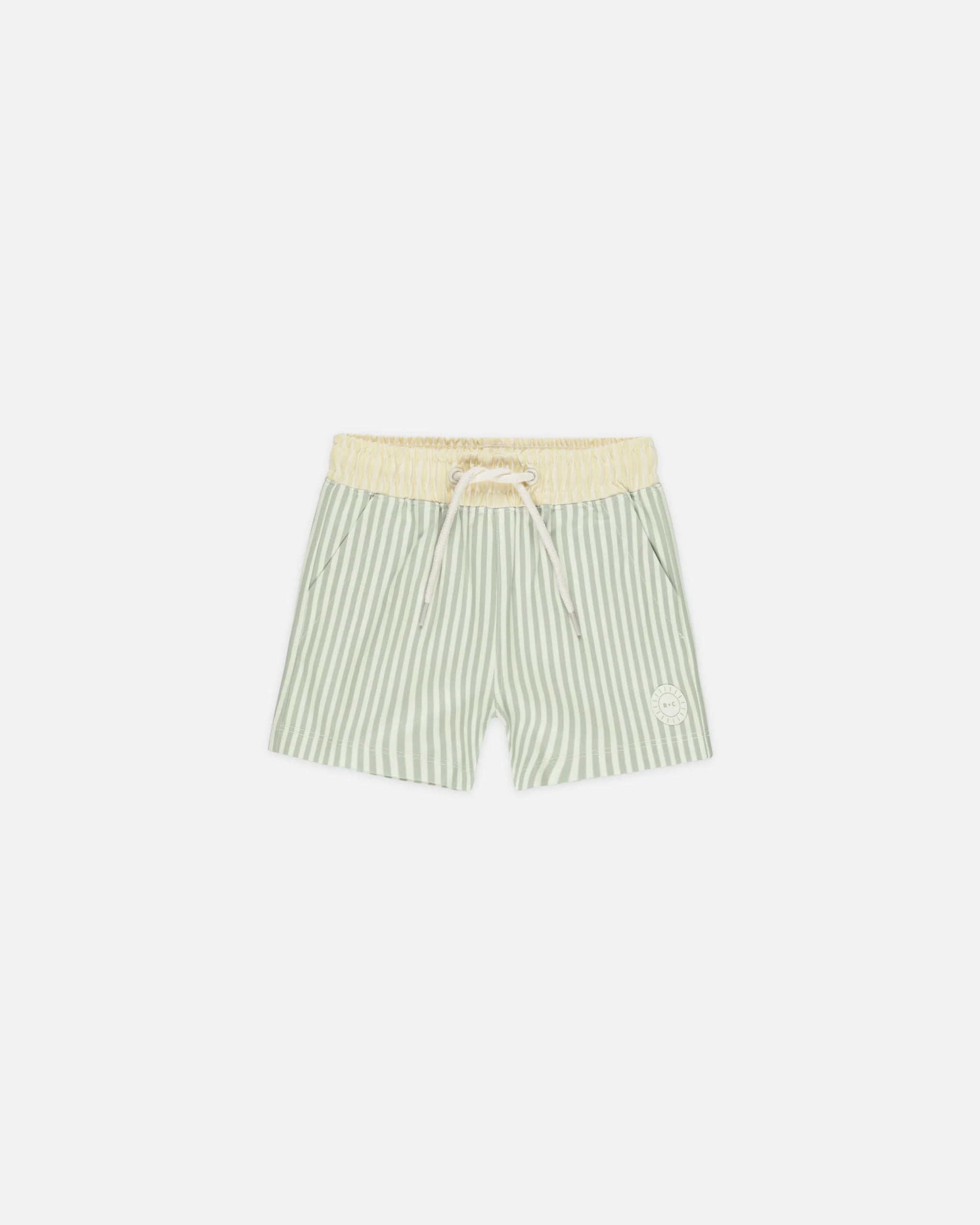 Rylee + Cru Boardshort || Sage Stripe