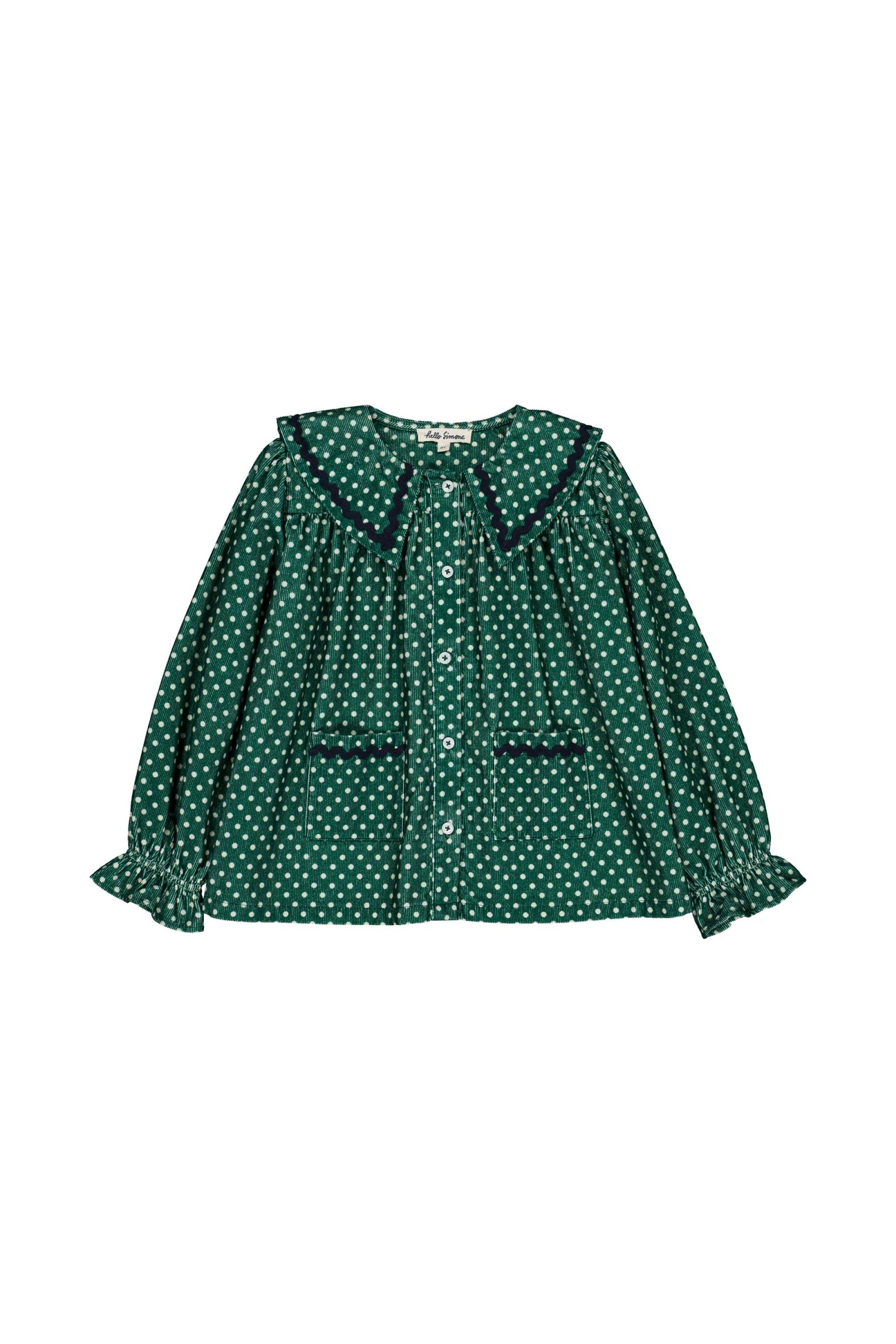 Hello Simone Flo Blouse || Mint Dots