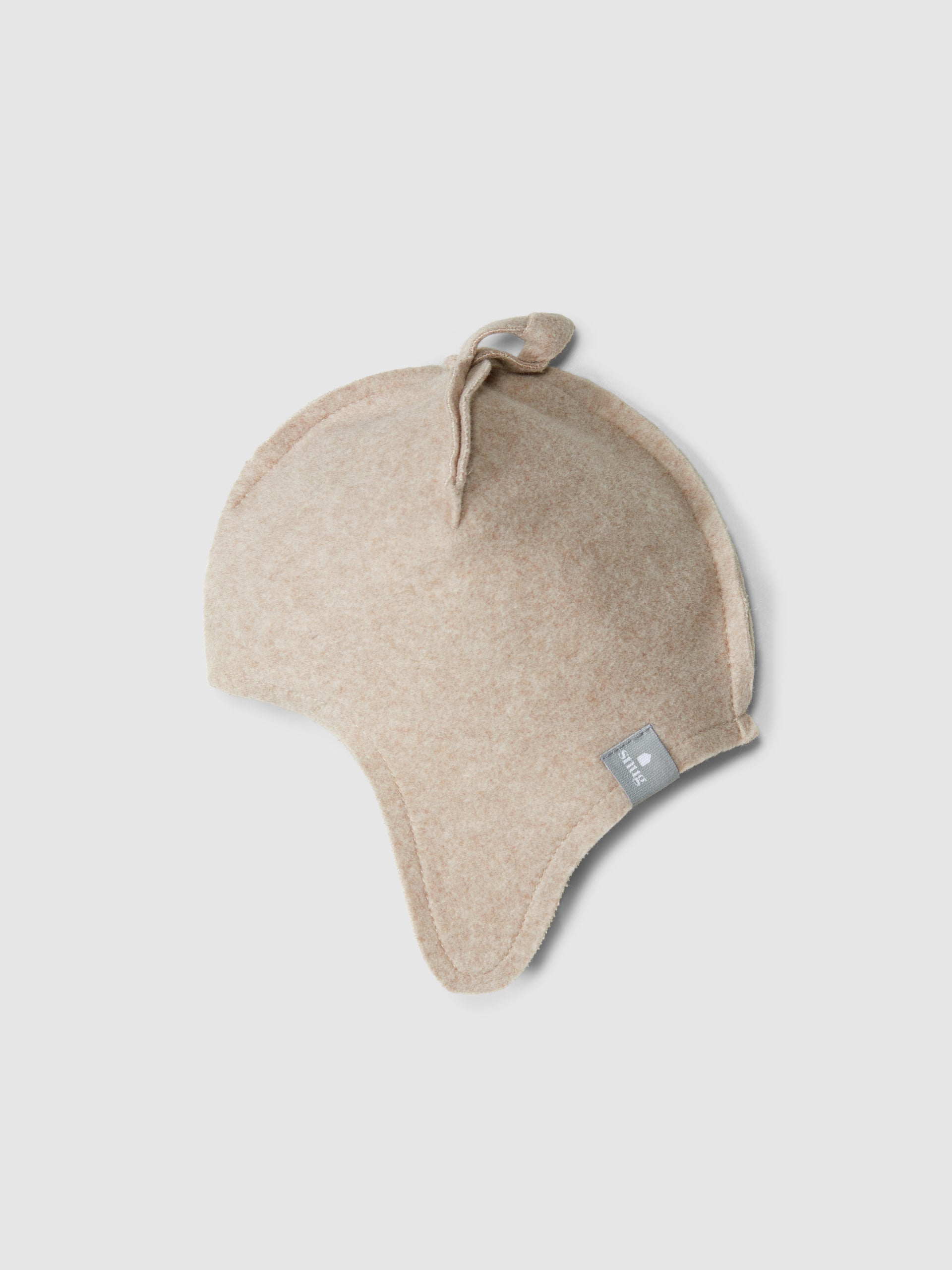 Snug Organic Cotton Fleece Beanie || Beige
