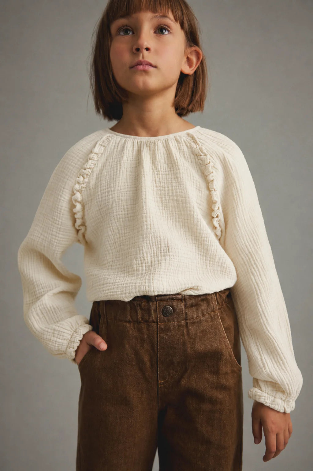 Cozmo Blouse Anisa || Ivory