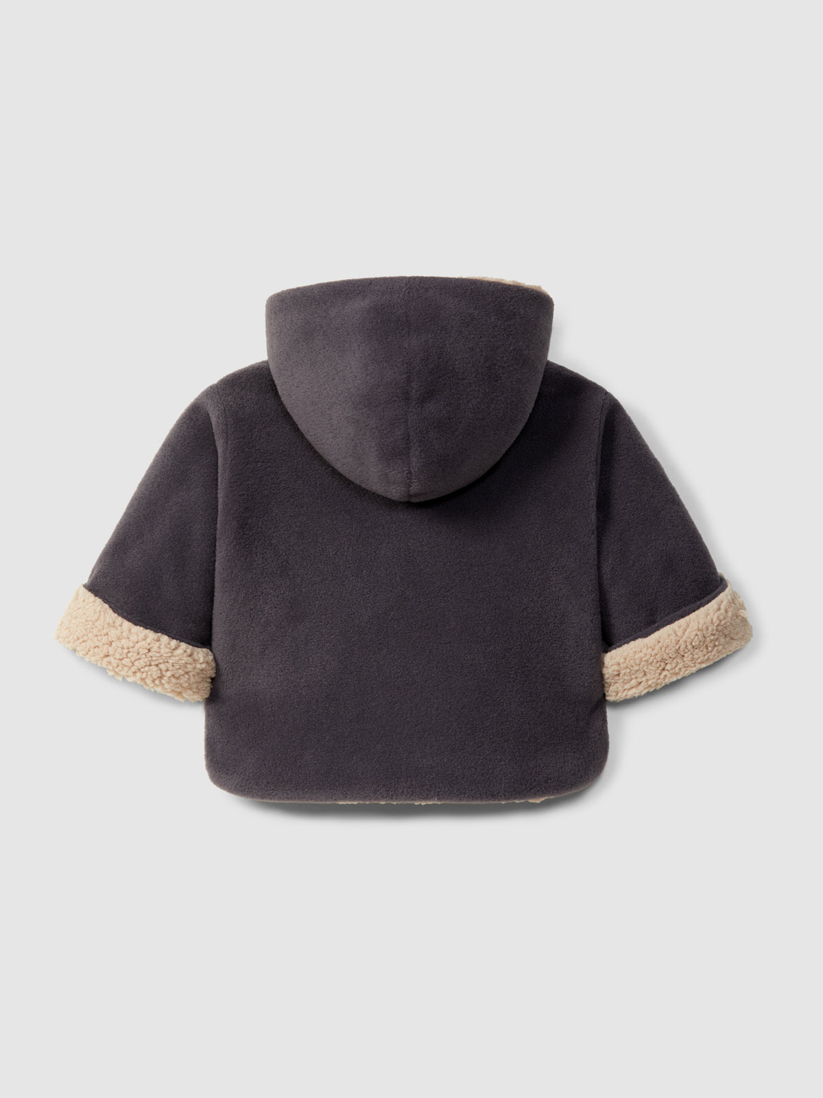 Snug Fleece Hooded Jacket || Grey