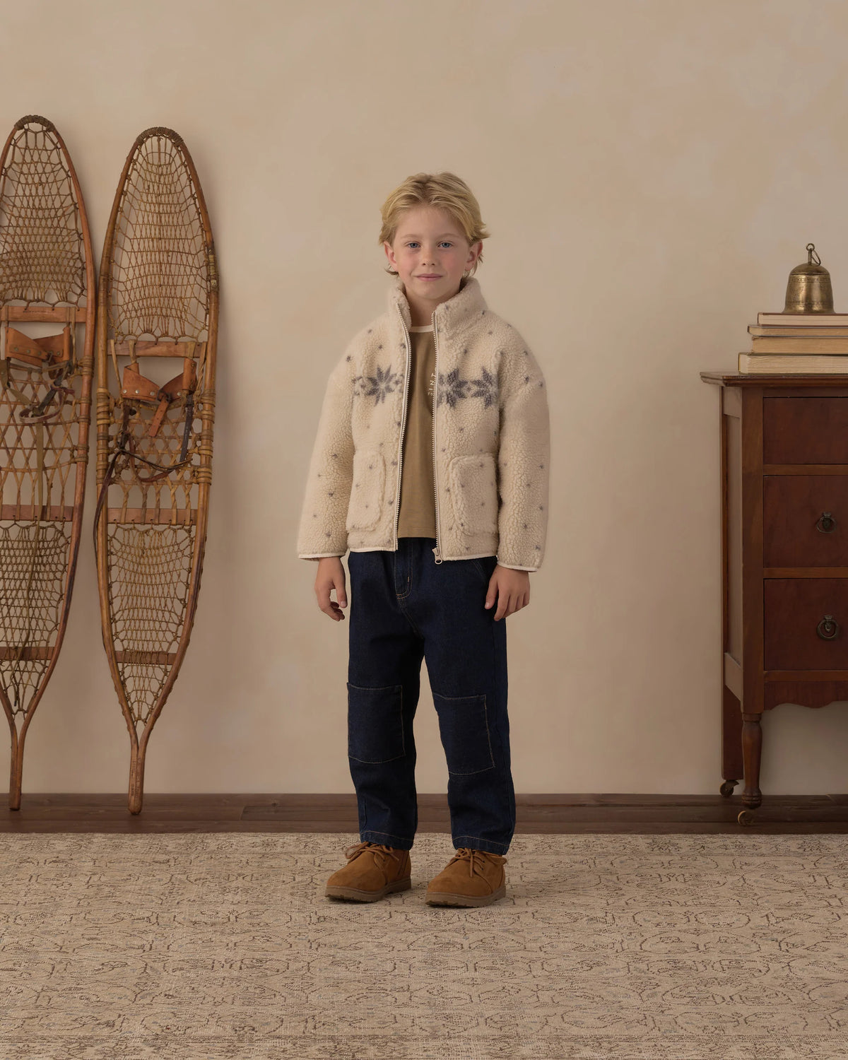 Rylee + Cru Felix Jacket Natural Fair Isle