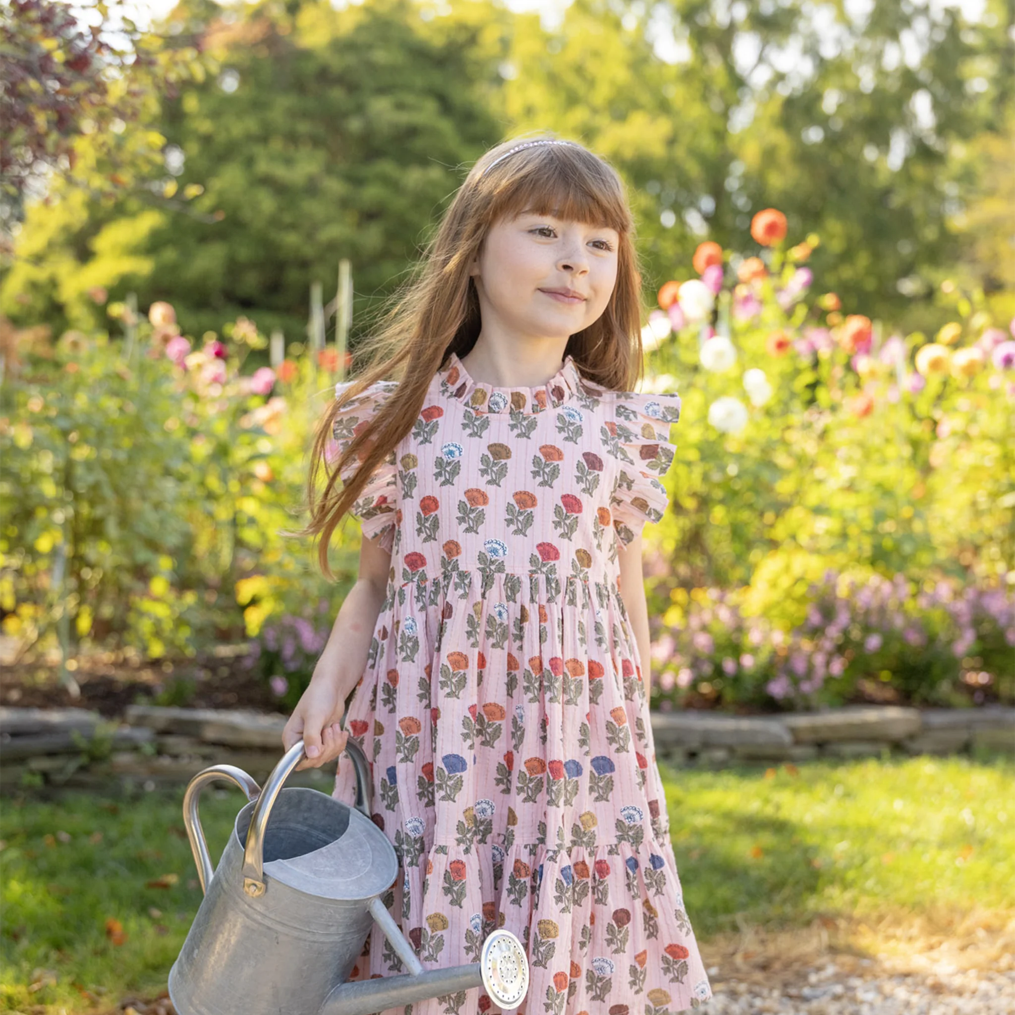 Girls Jennifer Dress || Multi Flower