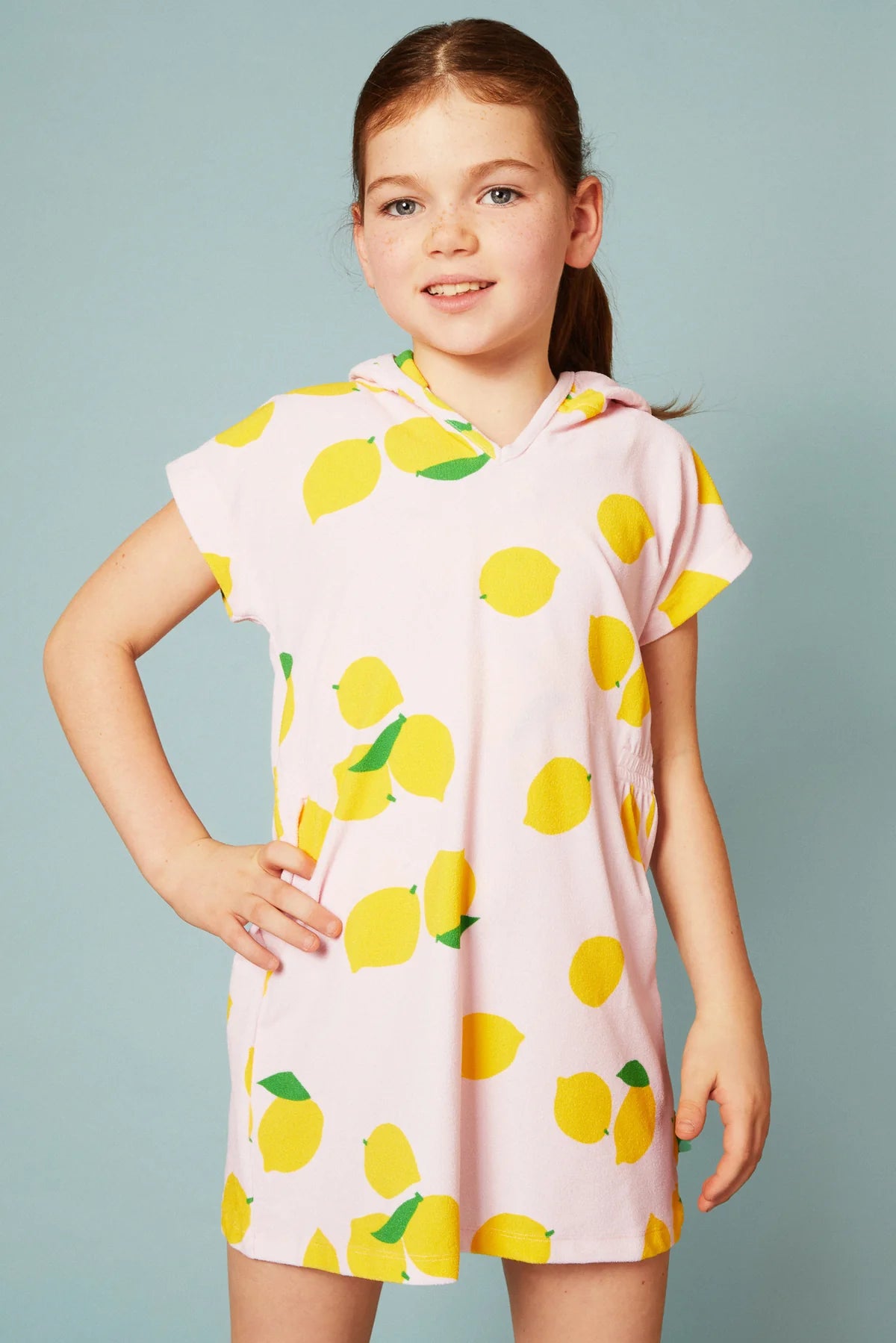 Girls Terrycloth Swim Cover-up || Lemons