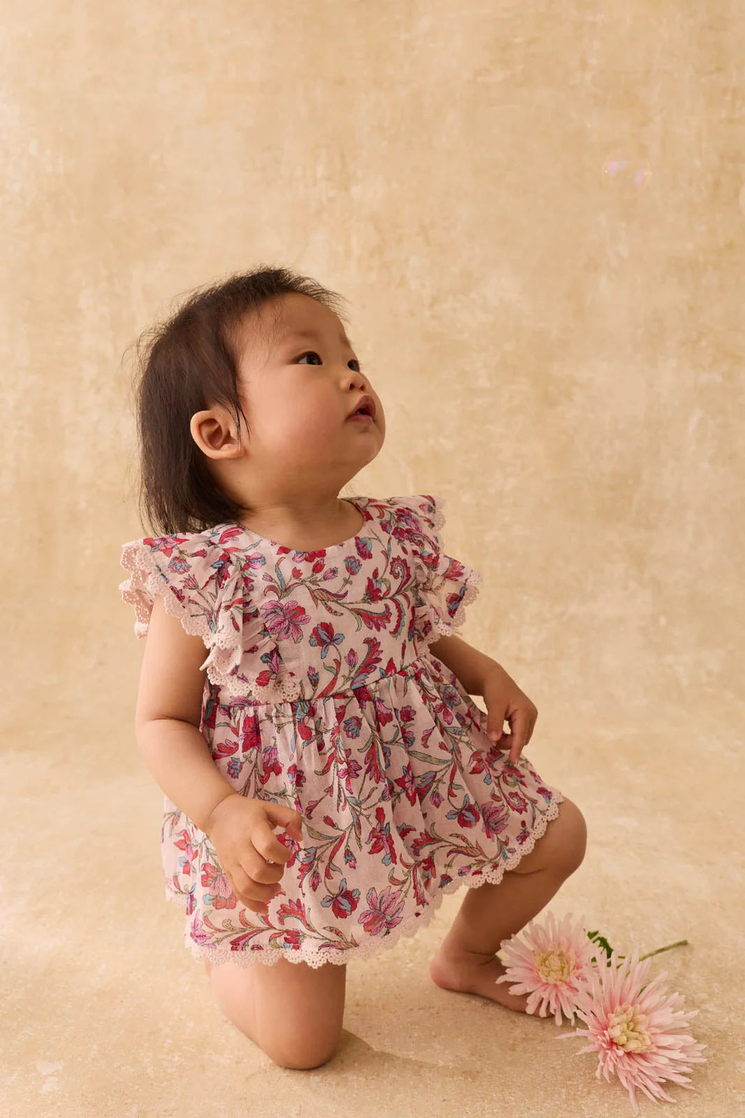 Louise Misha Lena Romper || Cream Floral Haven