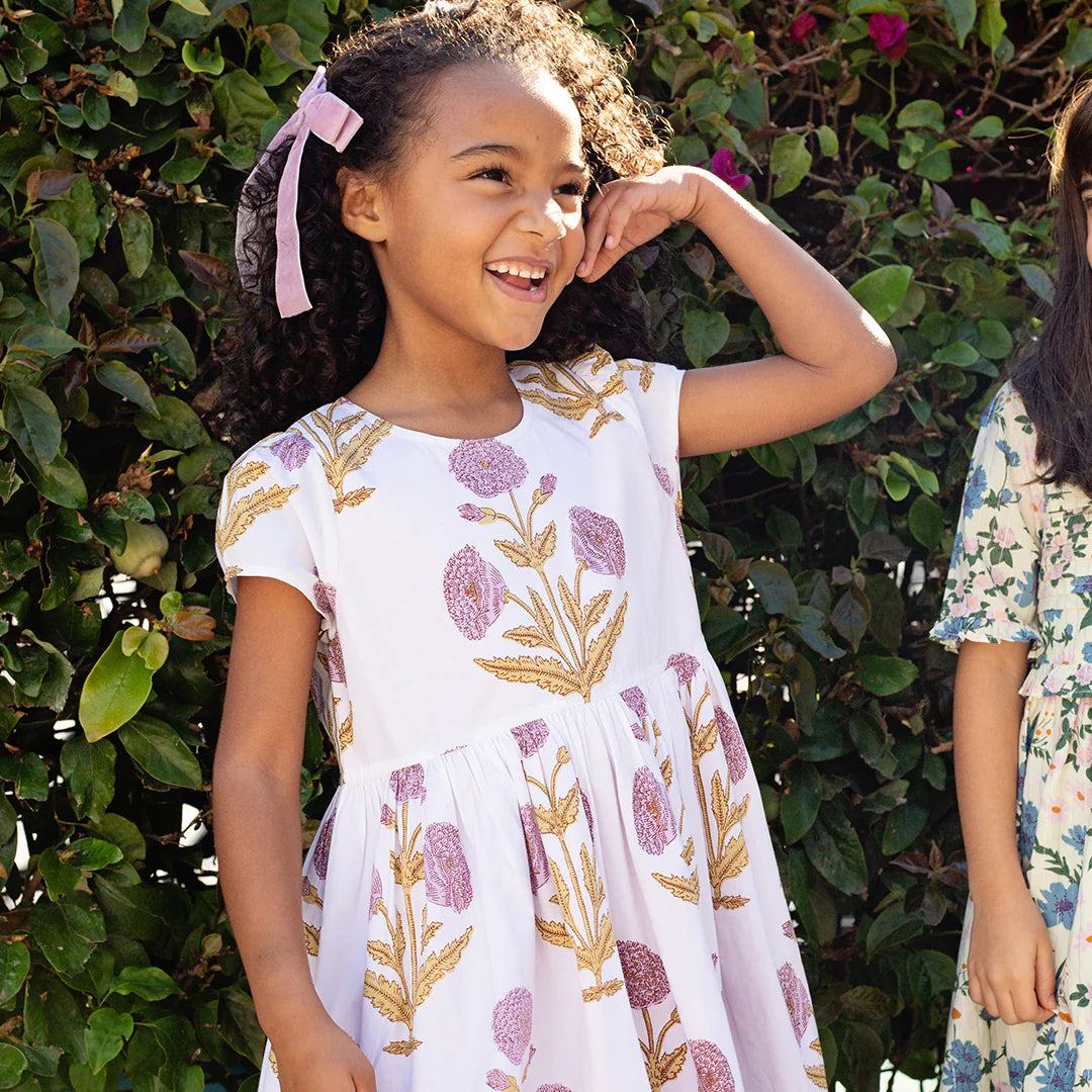 Girls Marisol Dress - Lavender Dandelion