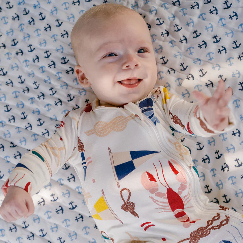 Baby Summer Bamboo Romper || Nautical Notions