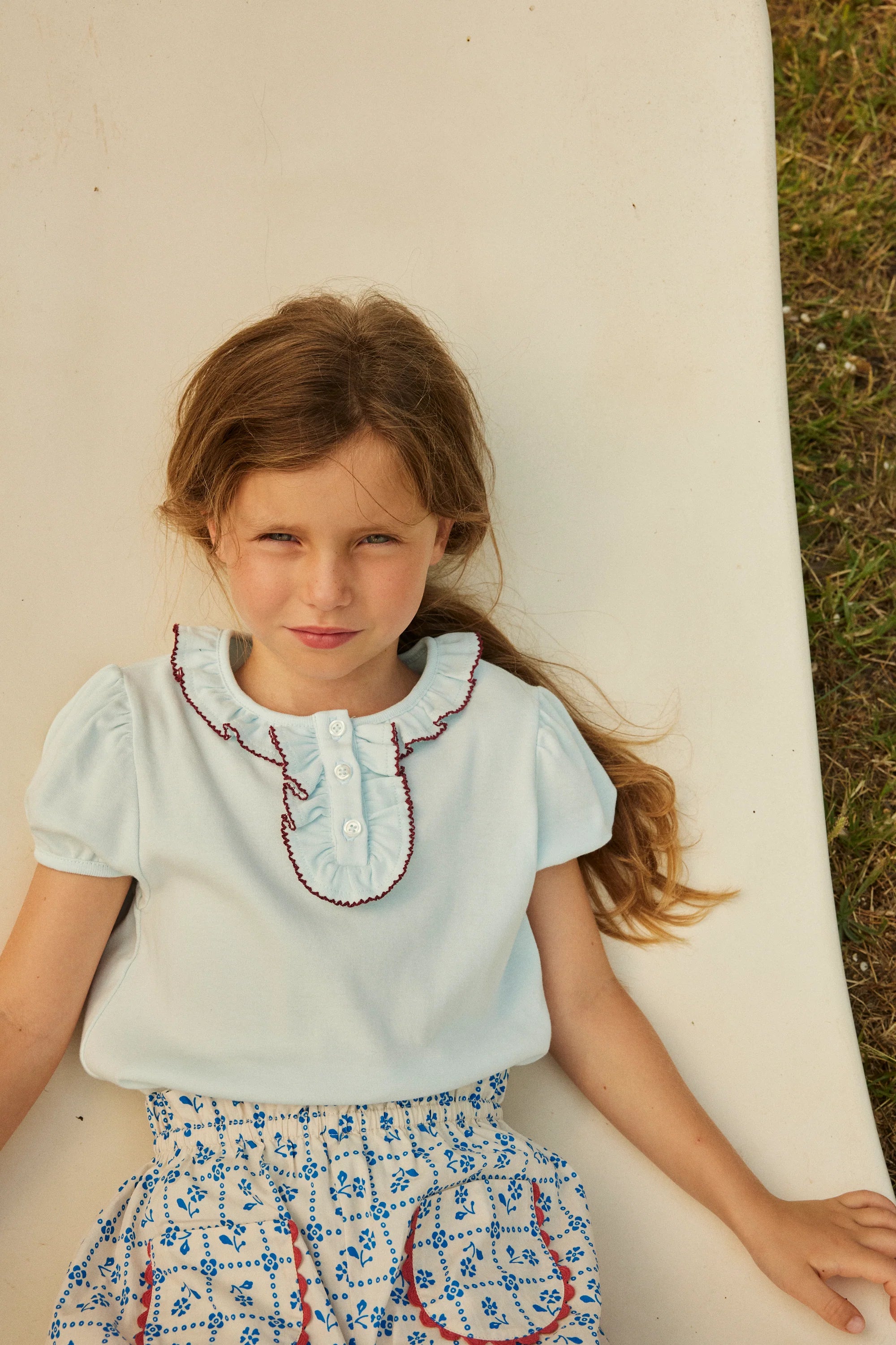 Pacquerette Top || Ice Blue