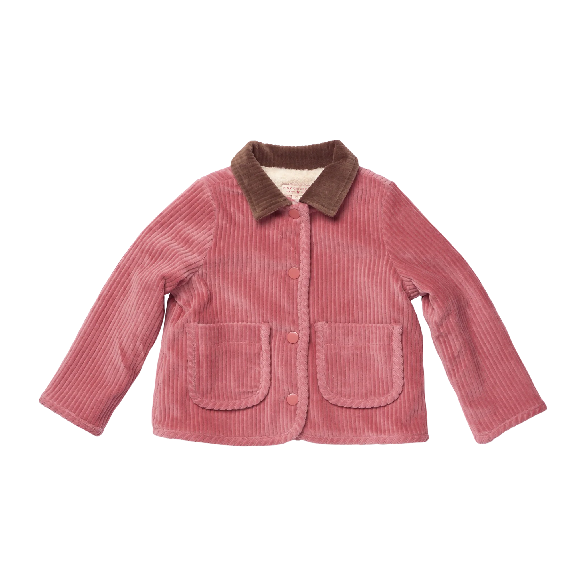 Pink Chicken Girls Jace Plush Jacket || Dark Pink