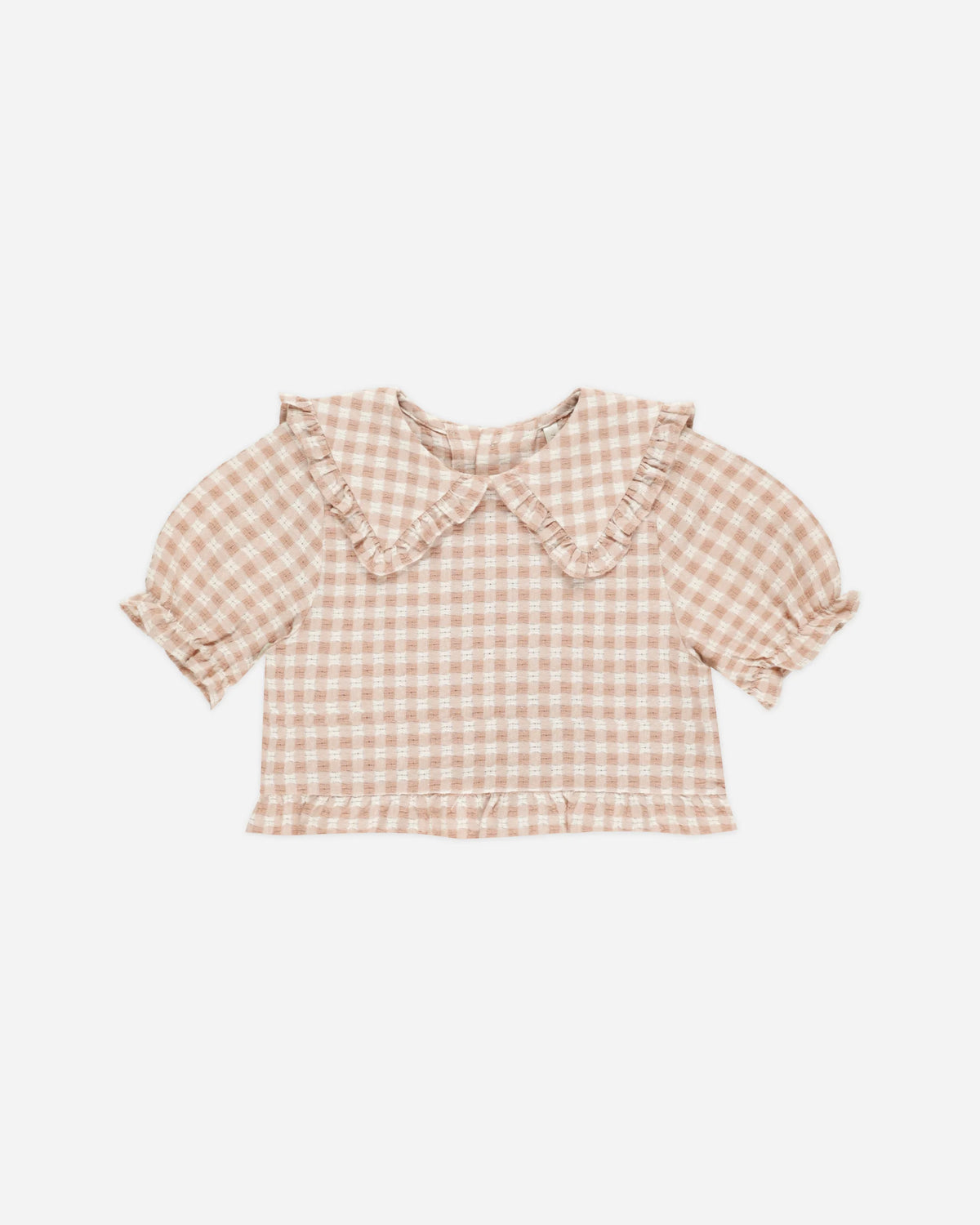 PRAIRIE BLOUSE PINK GINGHAM