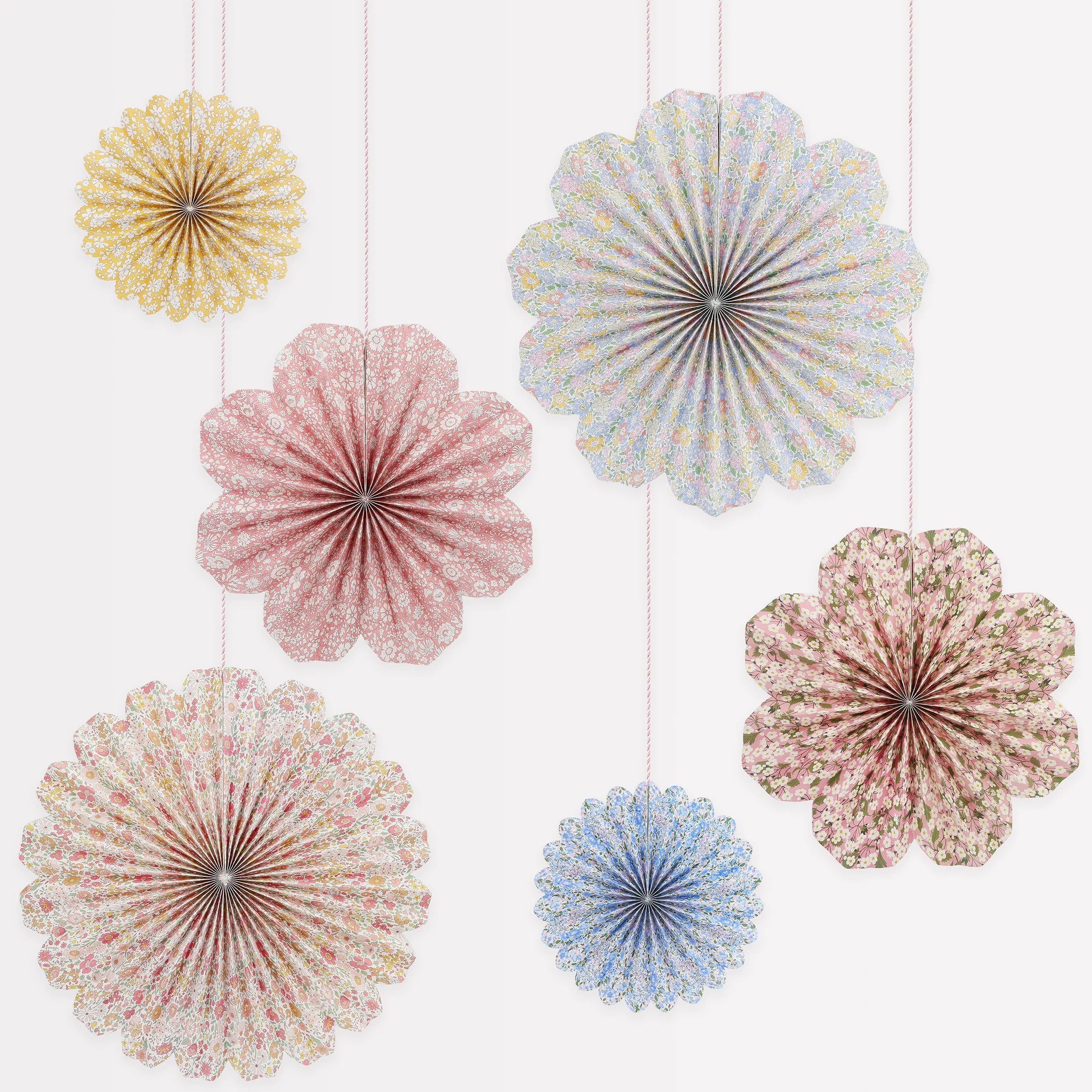 Meri Meri x Liberty Paper Pinwheel Decorations (x6)