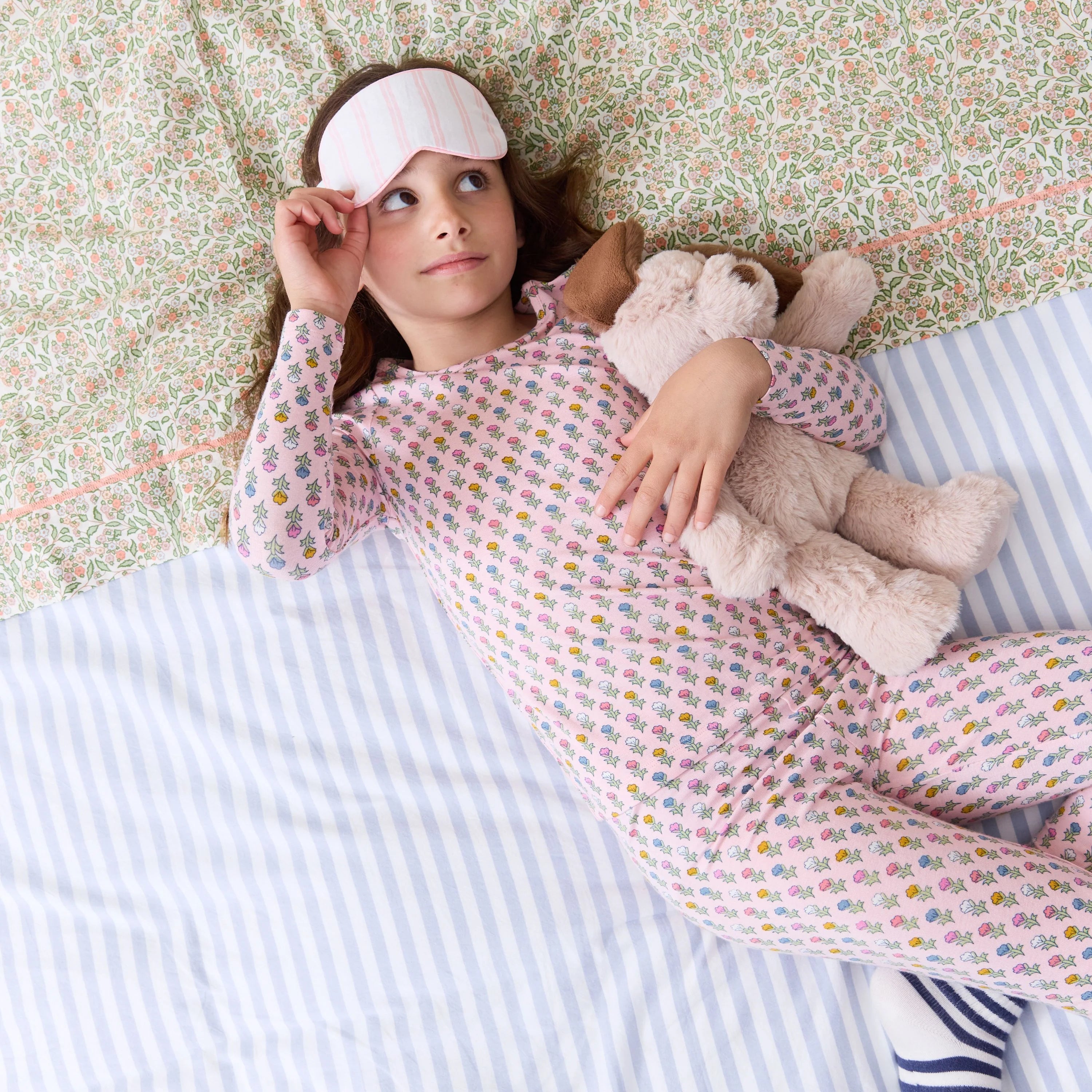Pink Chicken Kids Bamboo PJ Set || Pink Carnations
