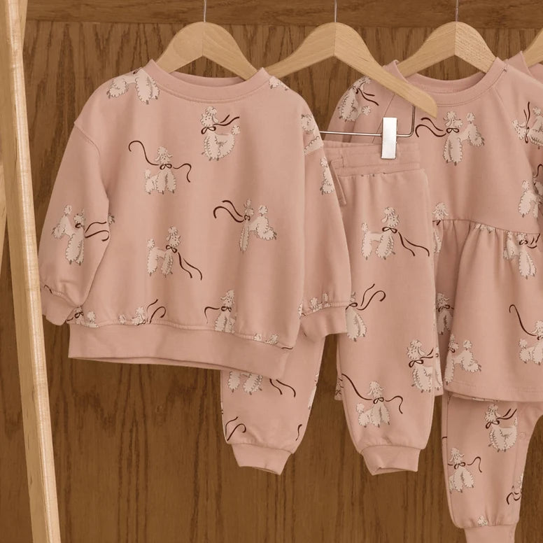 Rylee + Cru Relaxed Sweatshirt & Jogger Sweatpant Set || Poodles