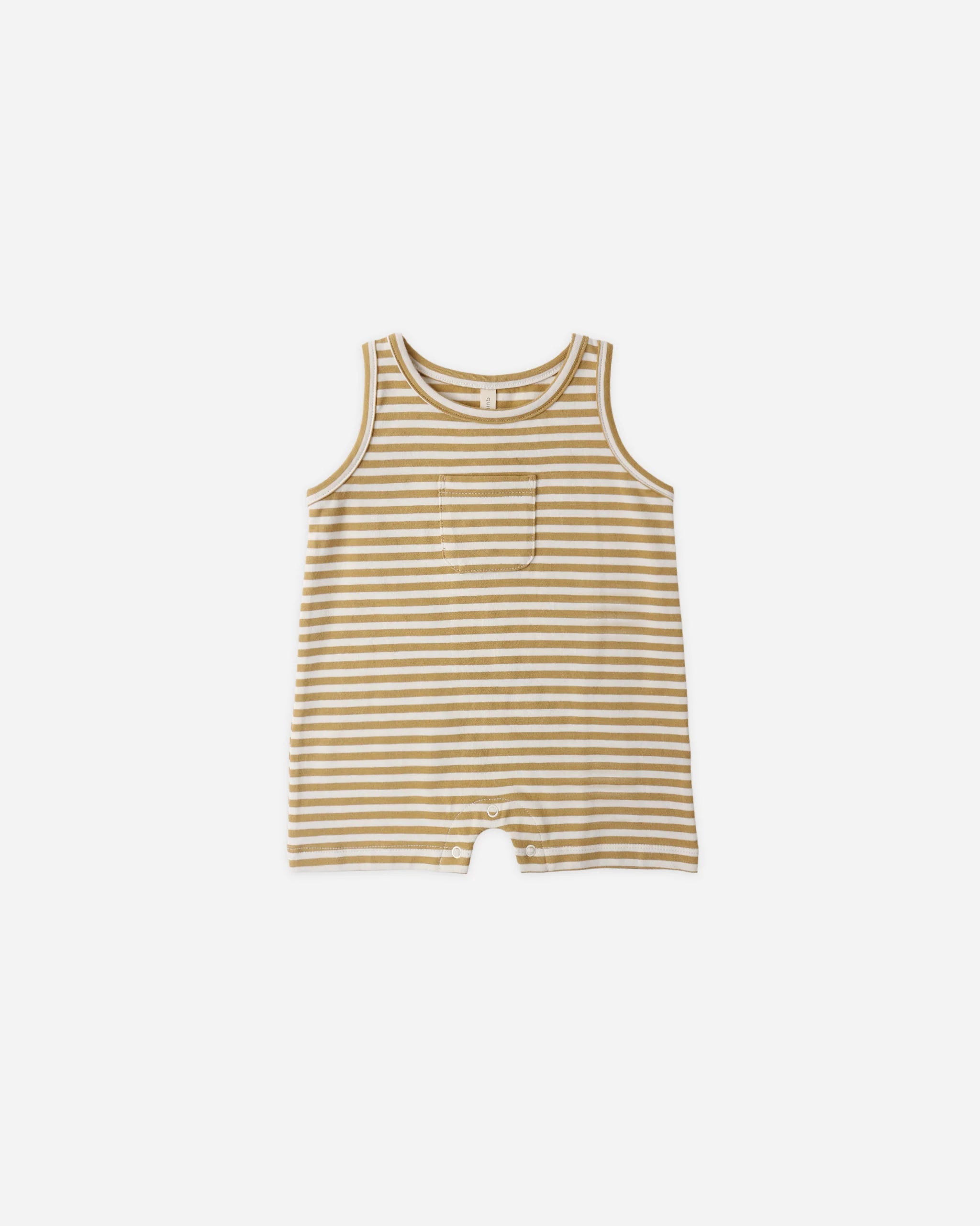 Quincy Mae Sleeveless One-Piece || Honey Stripe