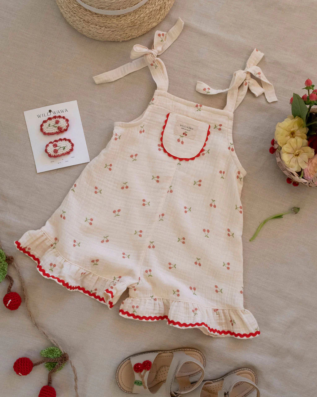 Wild Wawa Isola Romper || Cherry