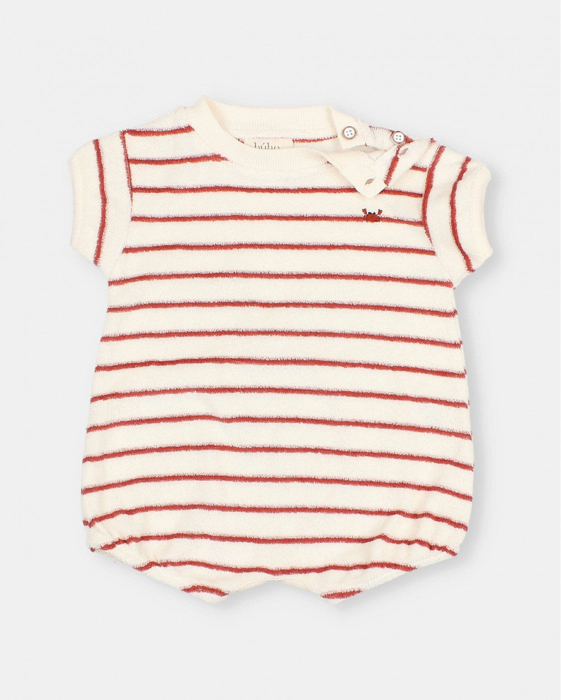 Terry Stripes Romper || Argile