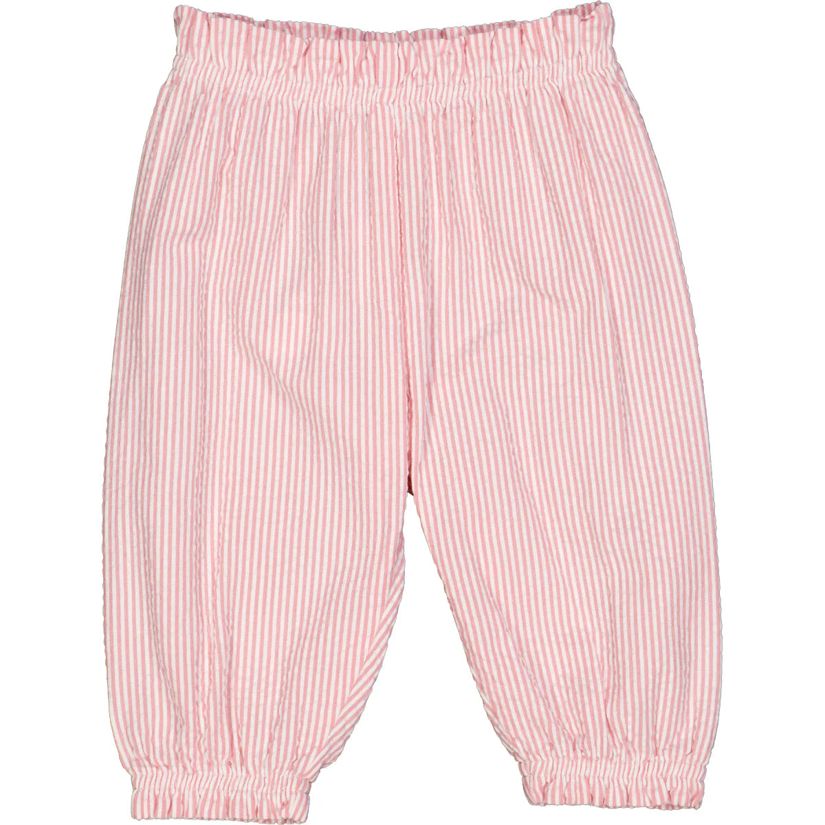 Musli Seersucker Pink Stripe Frill Top and Pant Set