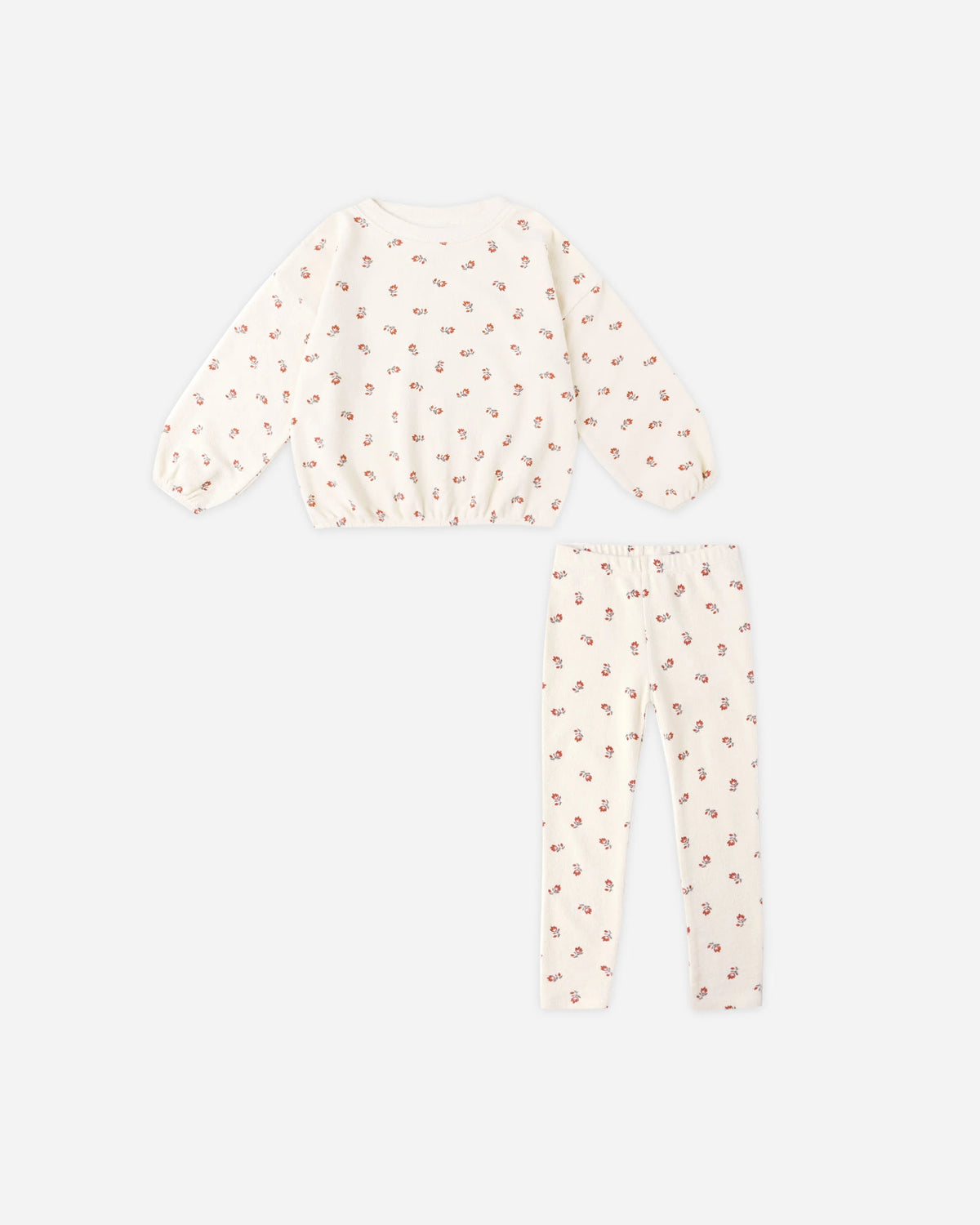 Spongey Knit Set || Ruby Ditsy