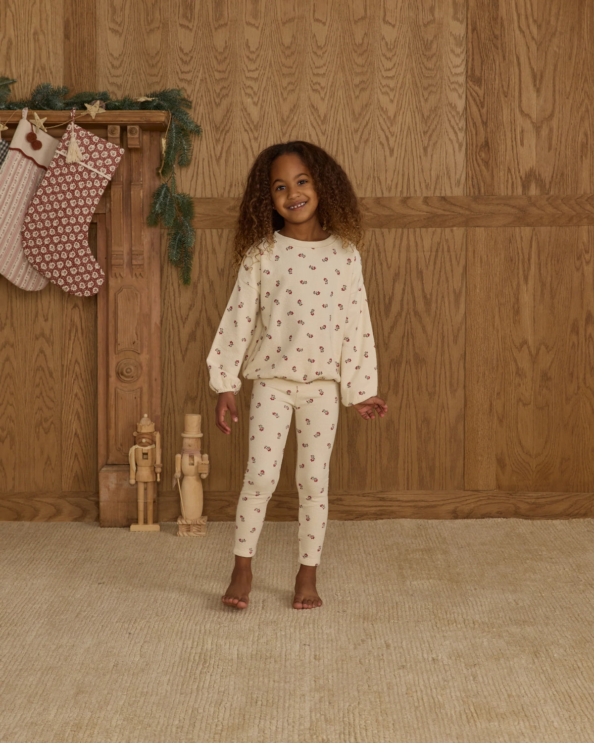 Spongey Knit Set || Ruby Ditsy