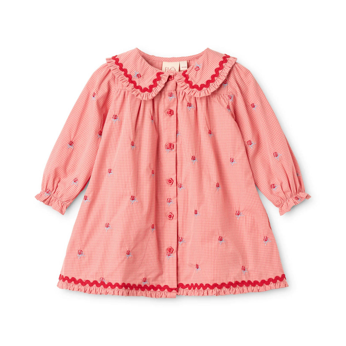 Floss Sonja Dress || Pink Rose Gingham