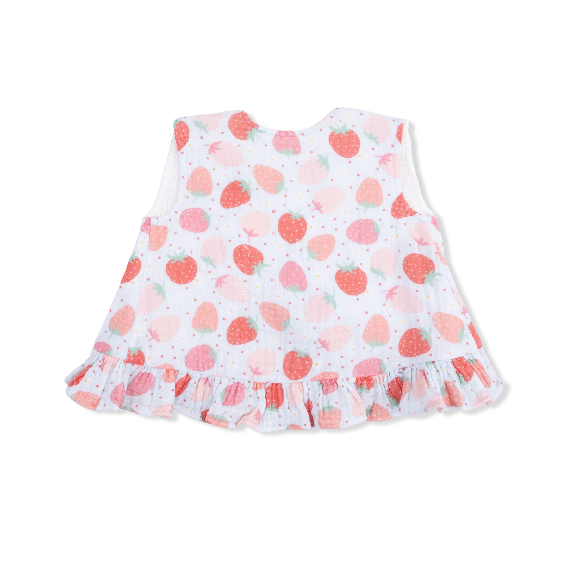 Ruffle Back Top & Bloomer || Strawberry Bliss