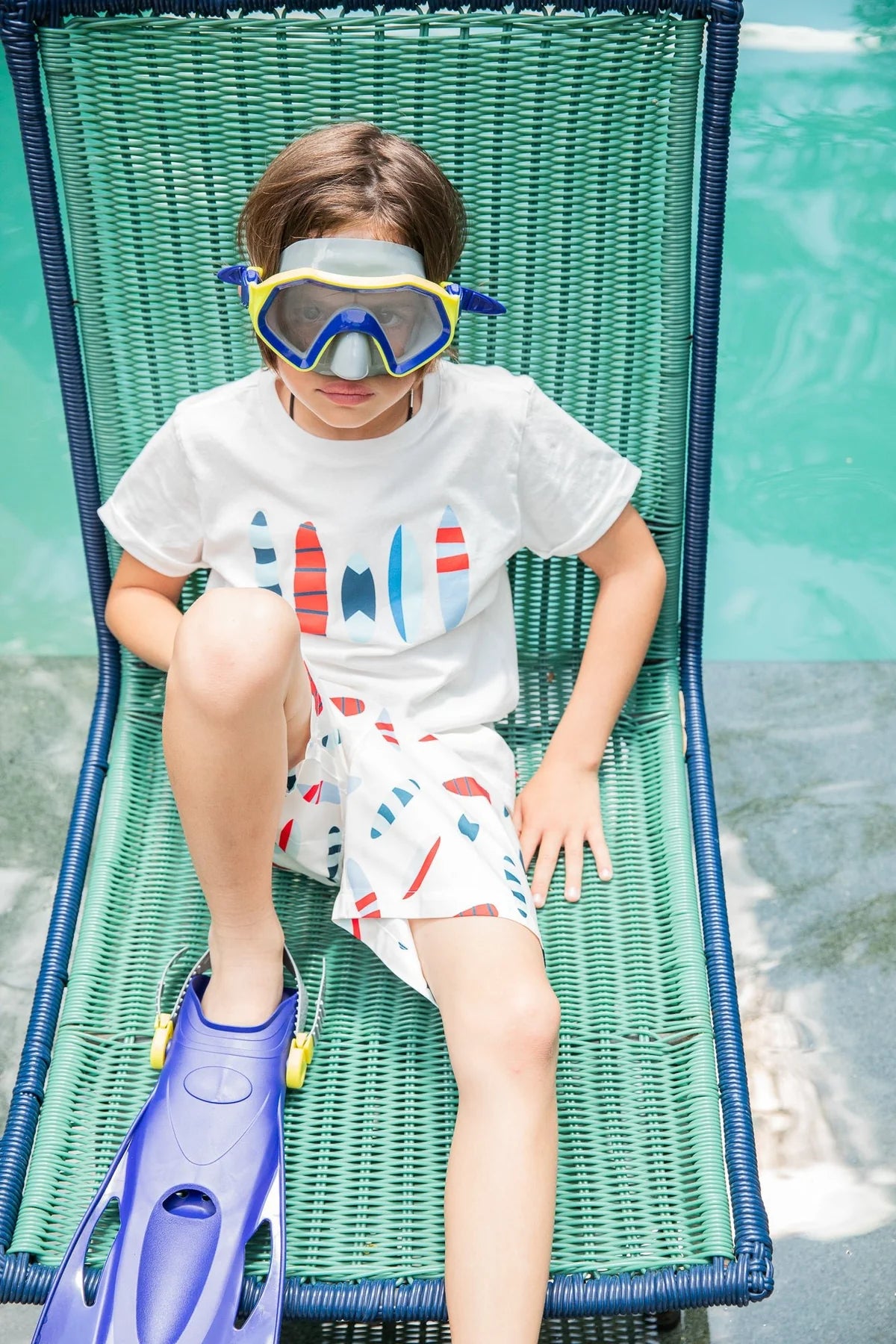 Beach Kid Swim Trunk || Surfboards