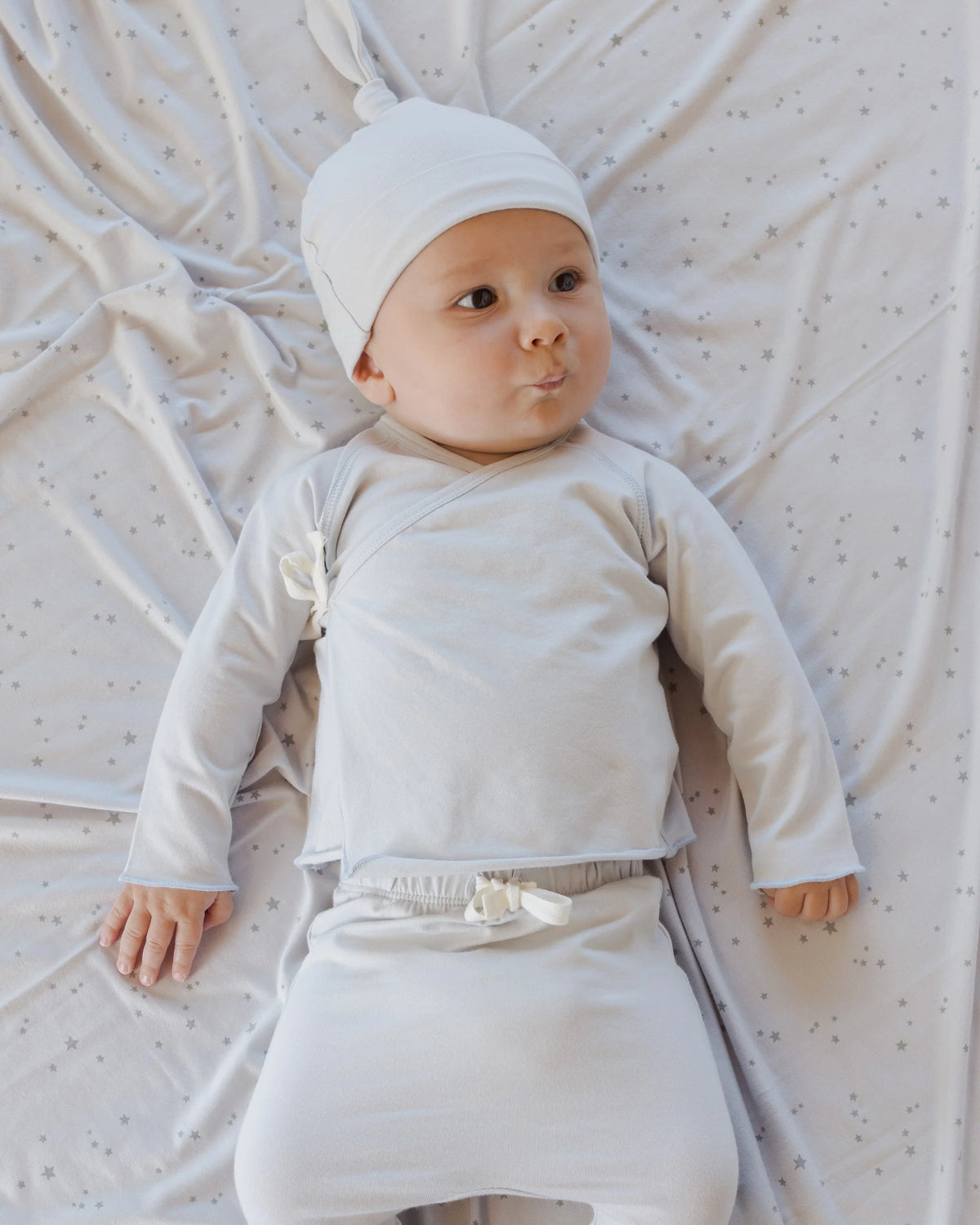 Quincy Mae Modal Baby Swaddle || Stars Fog