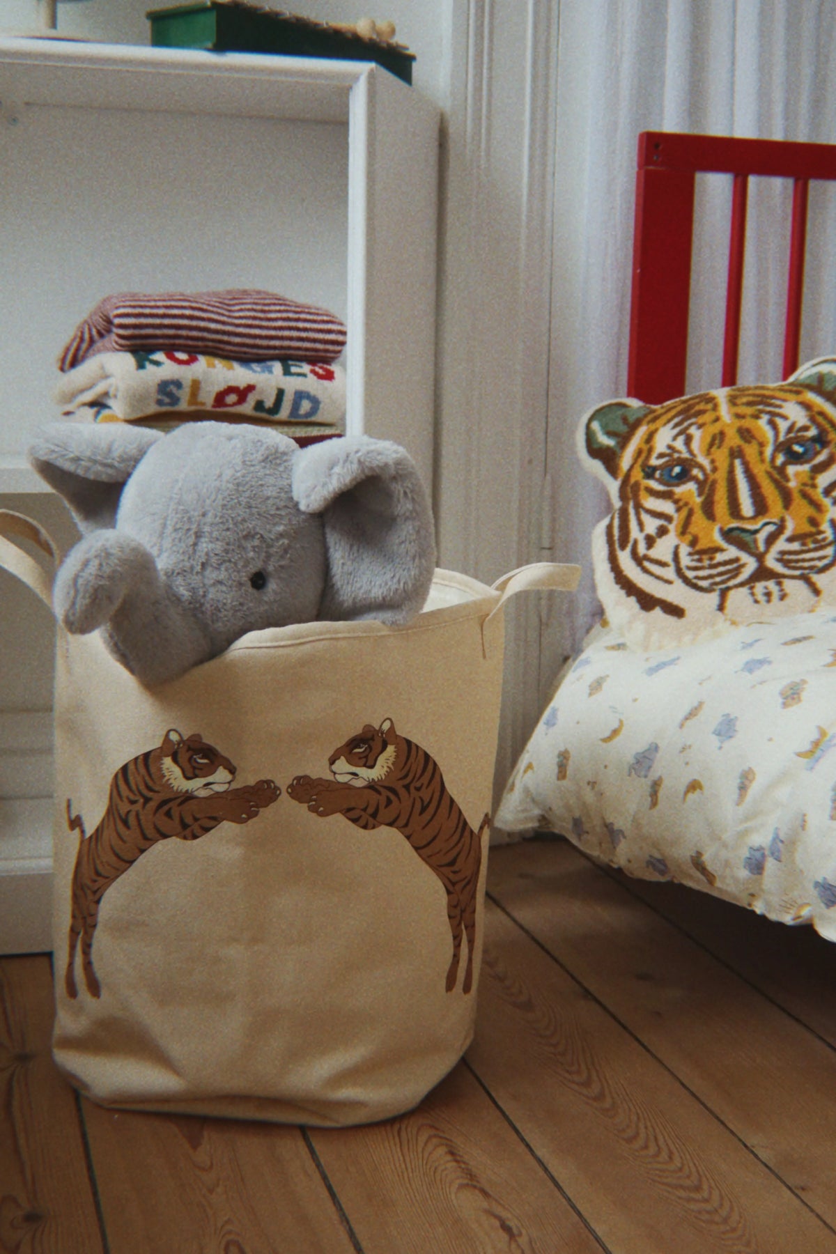 Konges Sløjd Toy Storage Bags || Tiger
