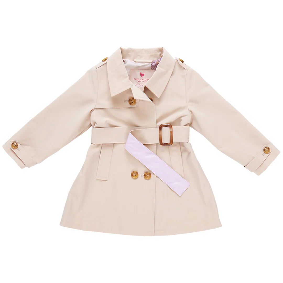 Girls Trudy Trench Coat - Beige