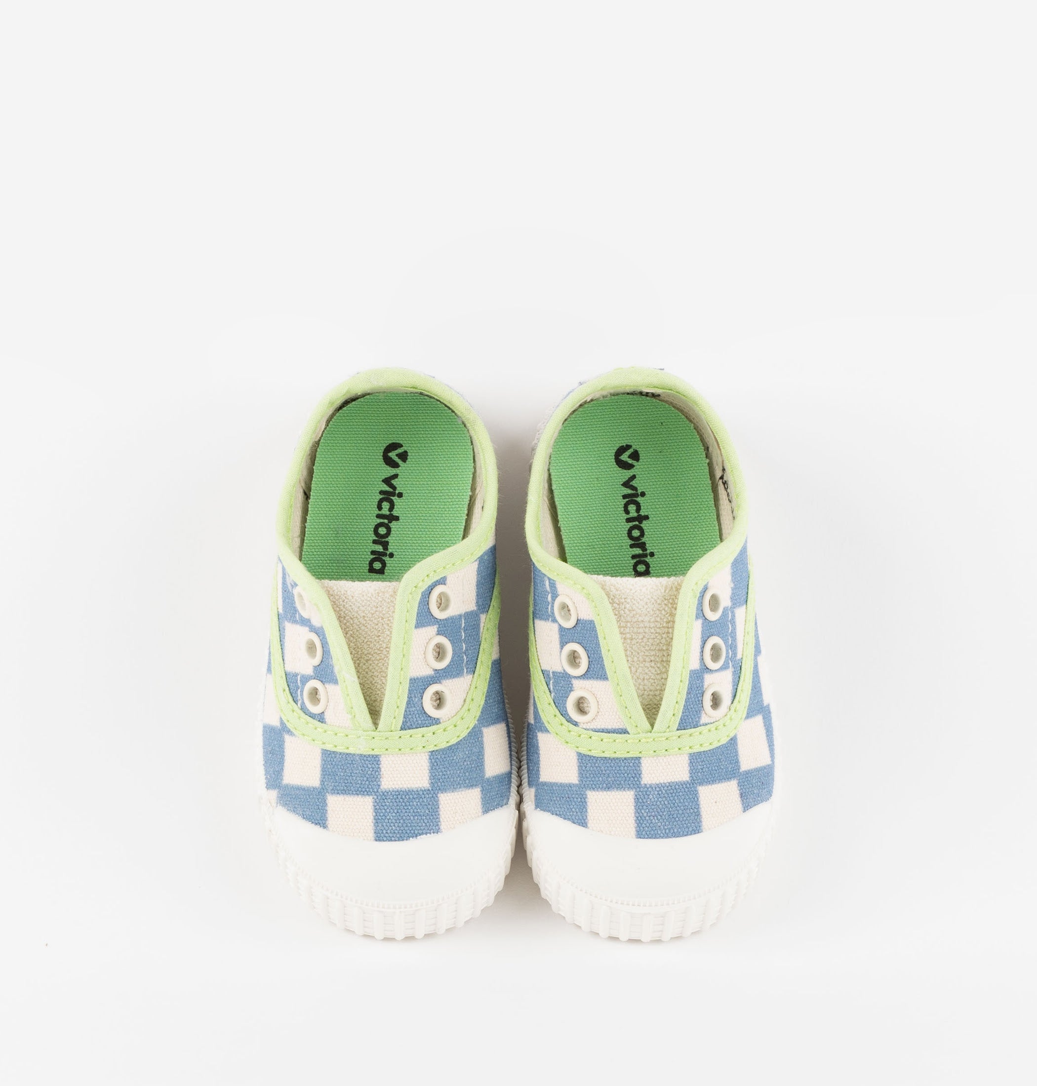 Canvas Slip-on Shoe || Blue Check