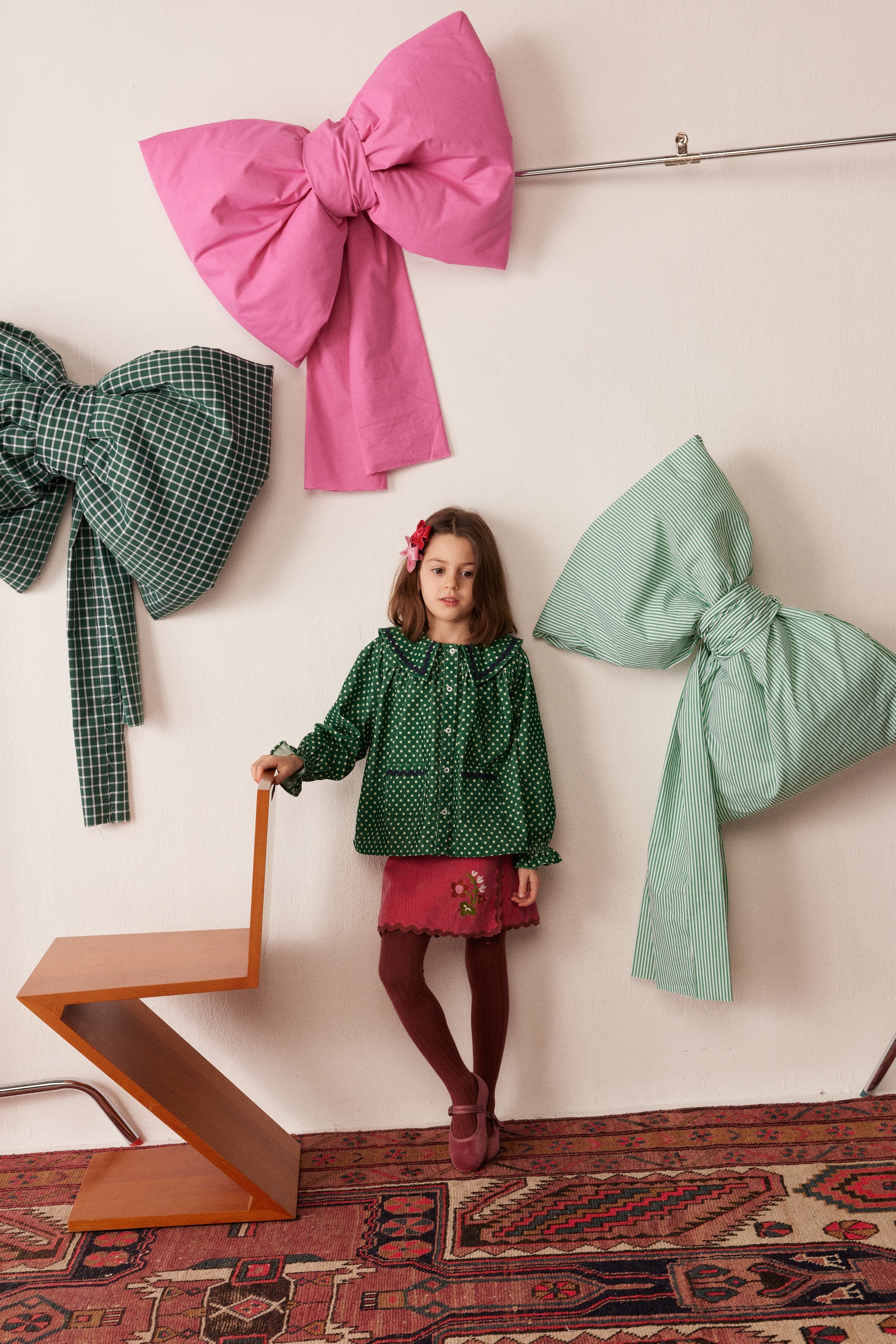 Hello Simone Flo Blouse || Mint Dots