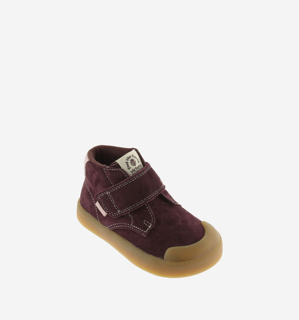 Victoria Oliver Barefoot Strap Ankle Boot Suede || Burdeos