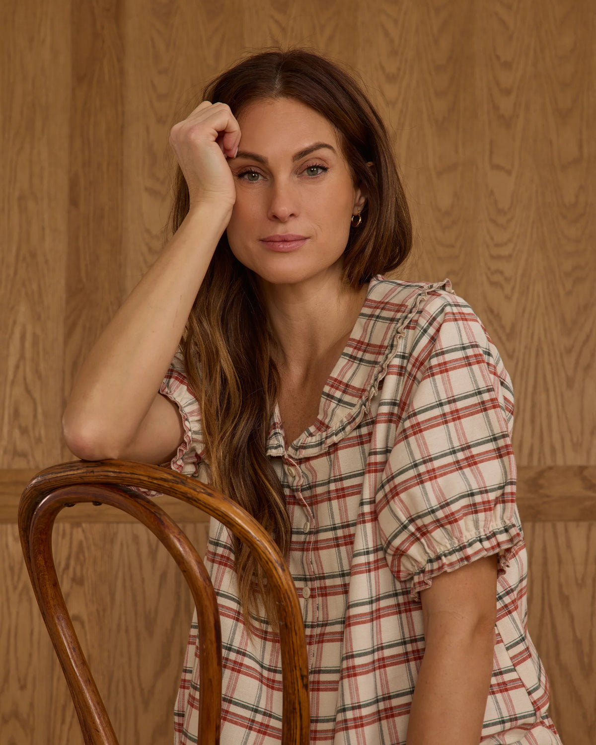 Rylee + Cru Ruffle Pajamas | Holiday Flannel - Women