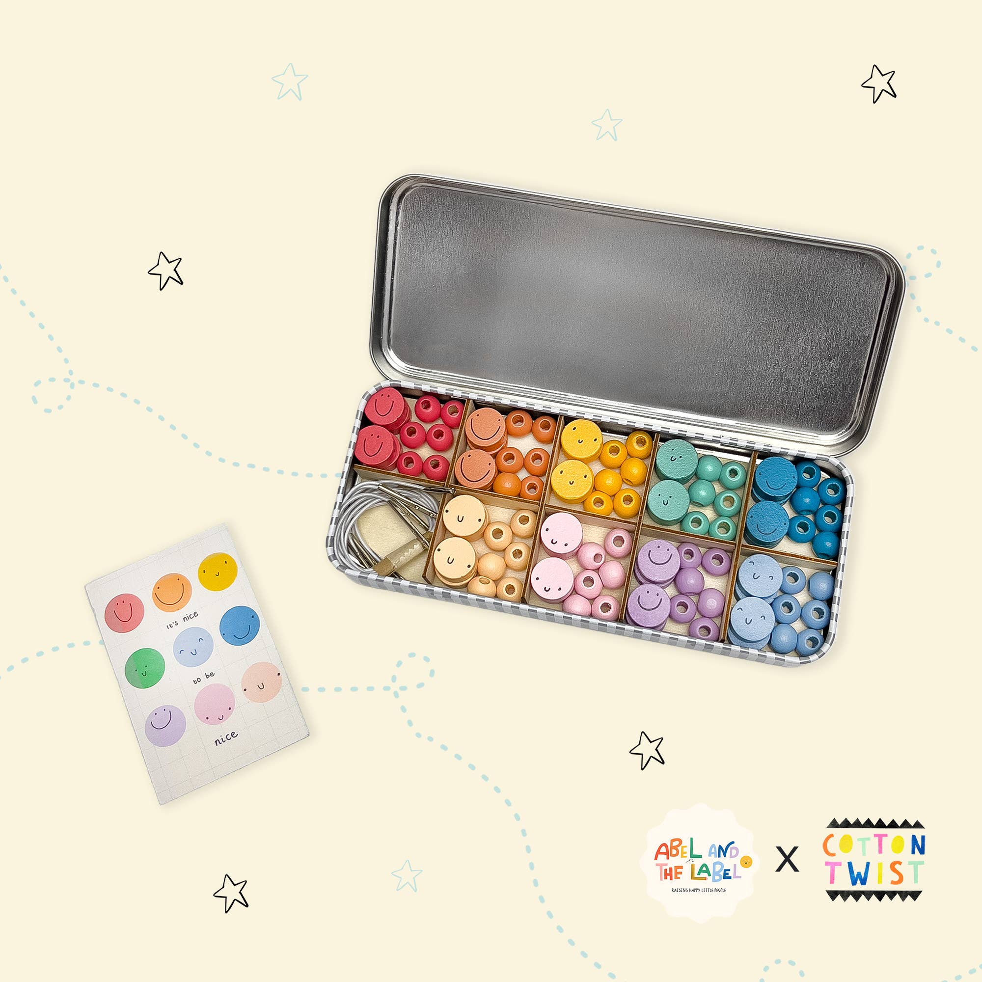 It's Nice To Be Nice Bracelet Beading Kit for Children - Makes 5 Bracelets