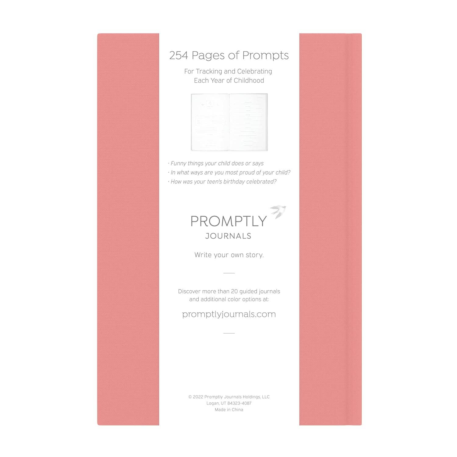 A Complete Childhood History: Pregnancy to 18 Years Journal : Dusty Rose Linen
