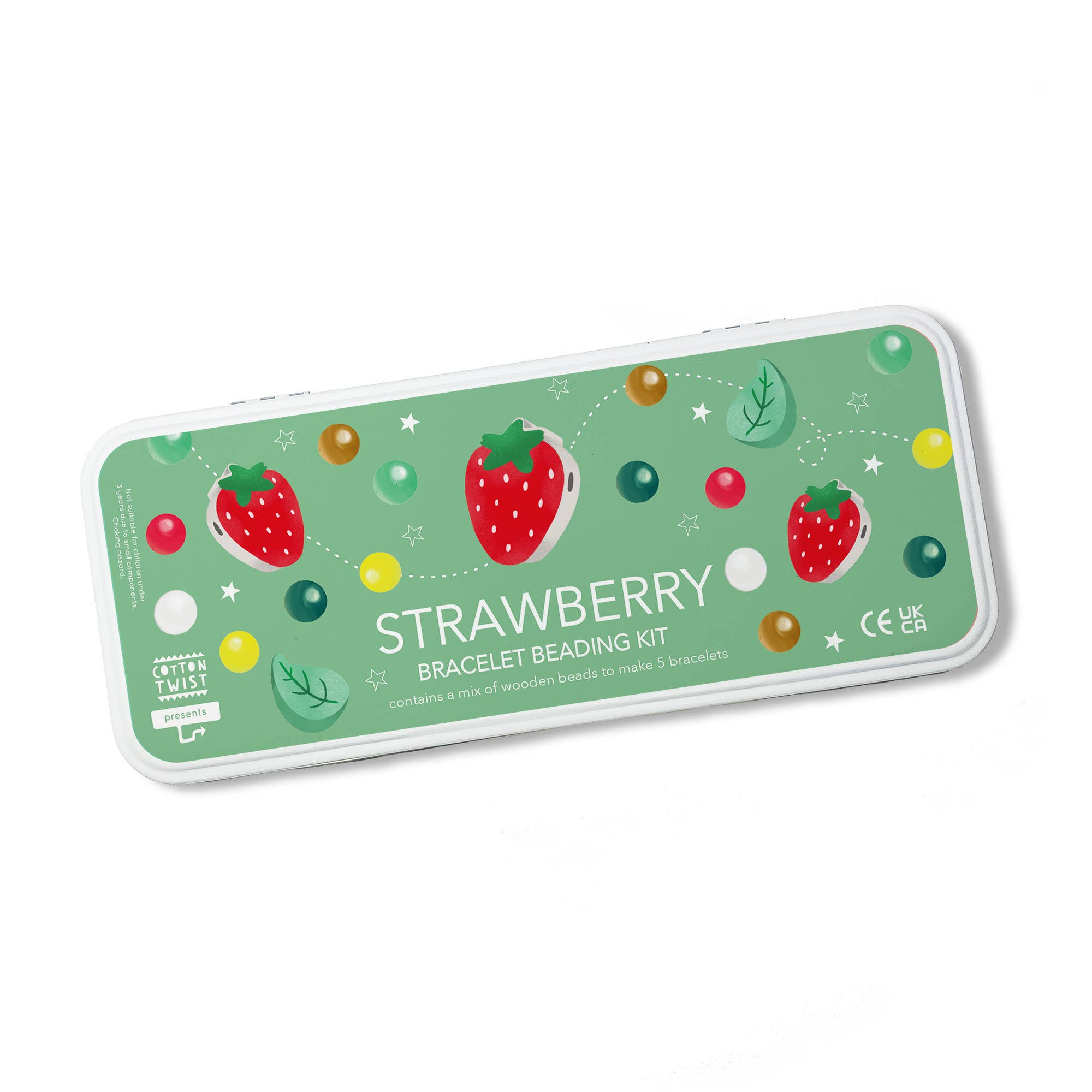Strawberry Bracelet Bead Kit - Makes 5 Bracelets