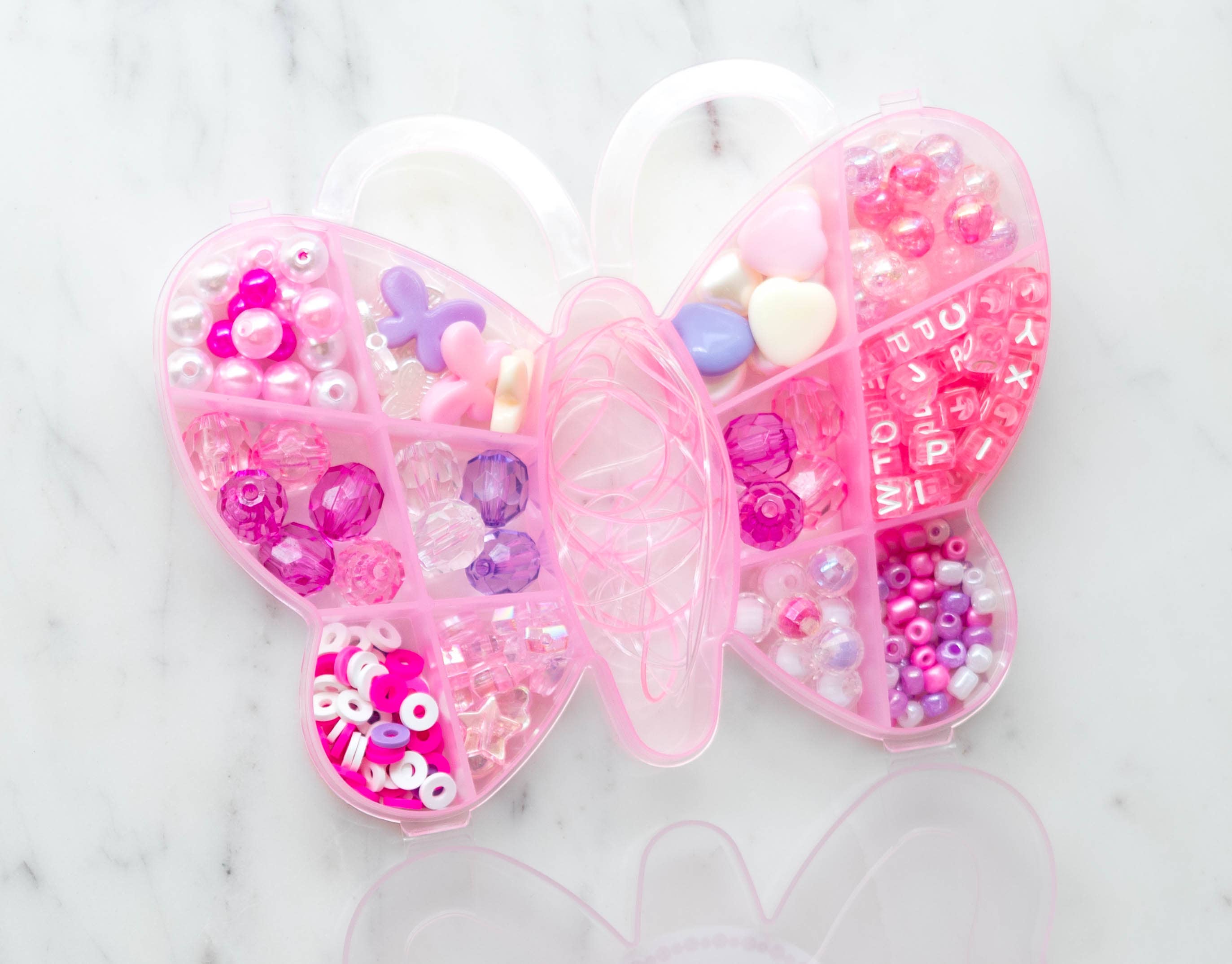 The Pink Darling Butterfly Bracelet and Necklace Kit