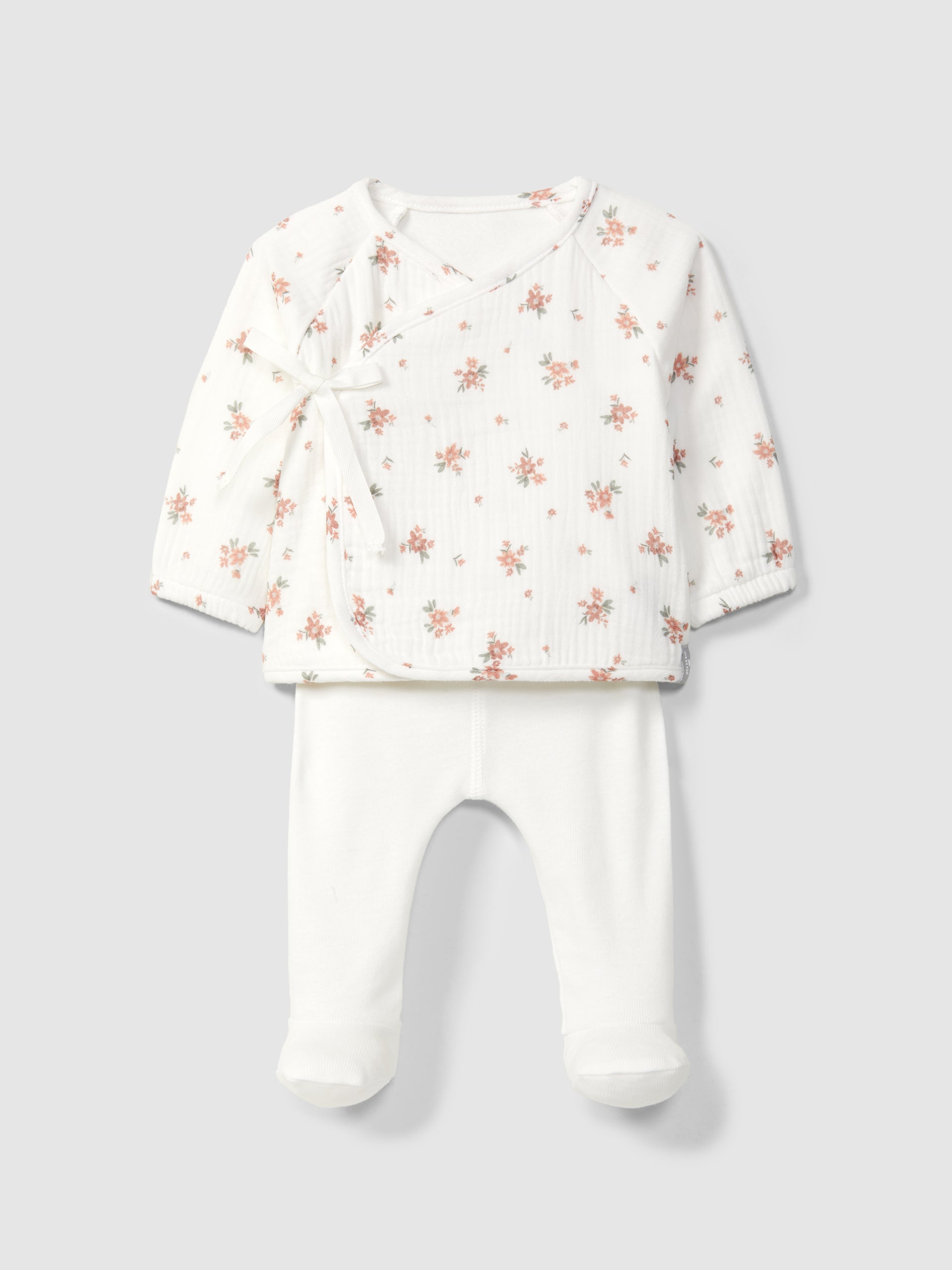 Snug Two-Piece Printed Gauze Set || Rosa