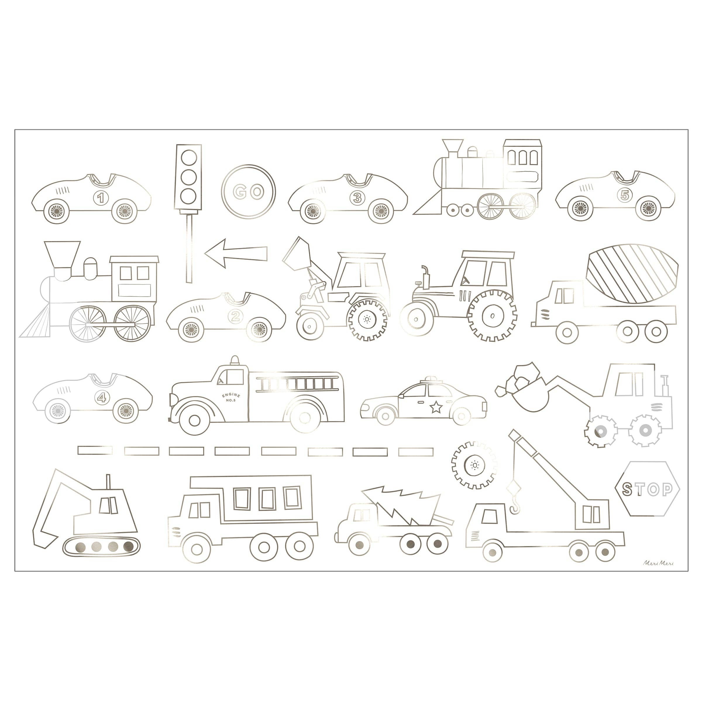 Construction Colouring Posters