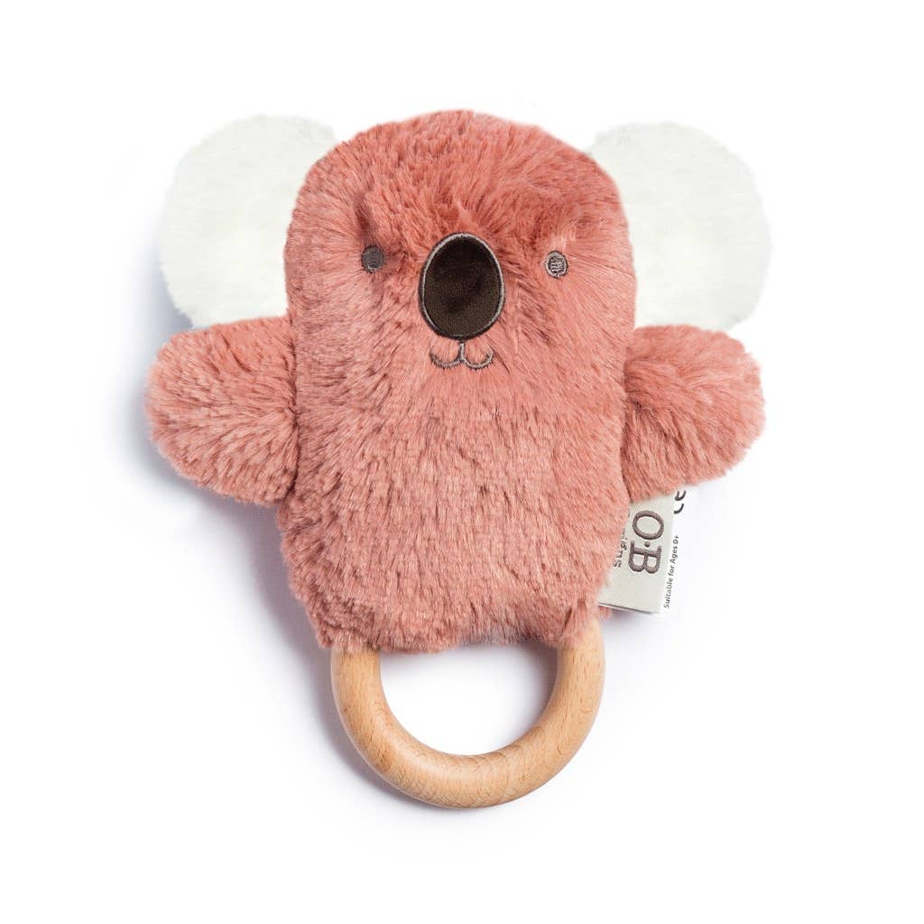 Kate Pink Koala Soft Rattle Toy 6.8"/17cm
