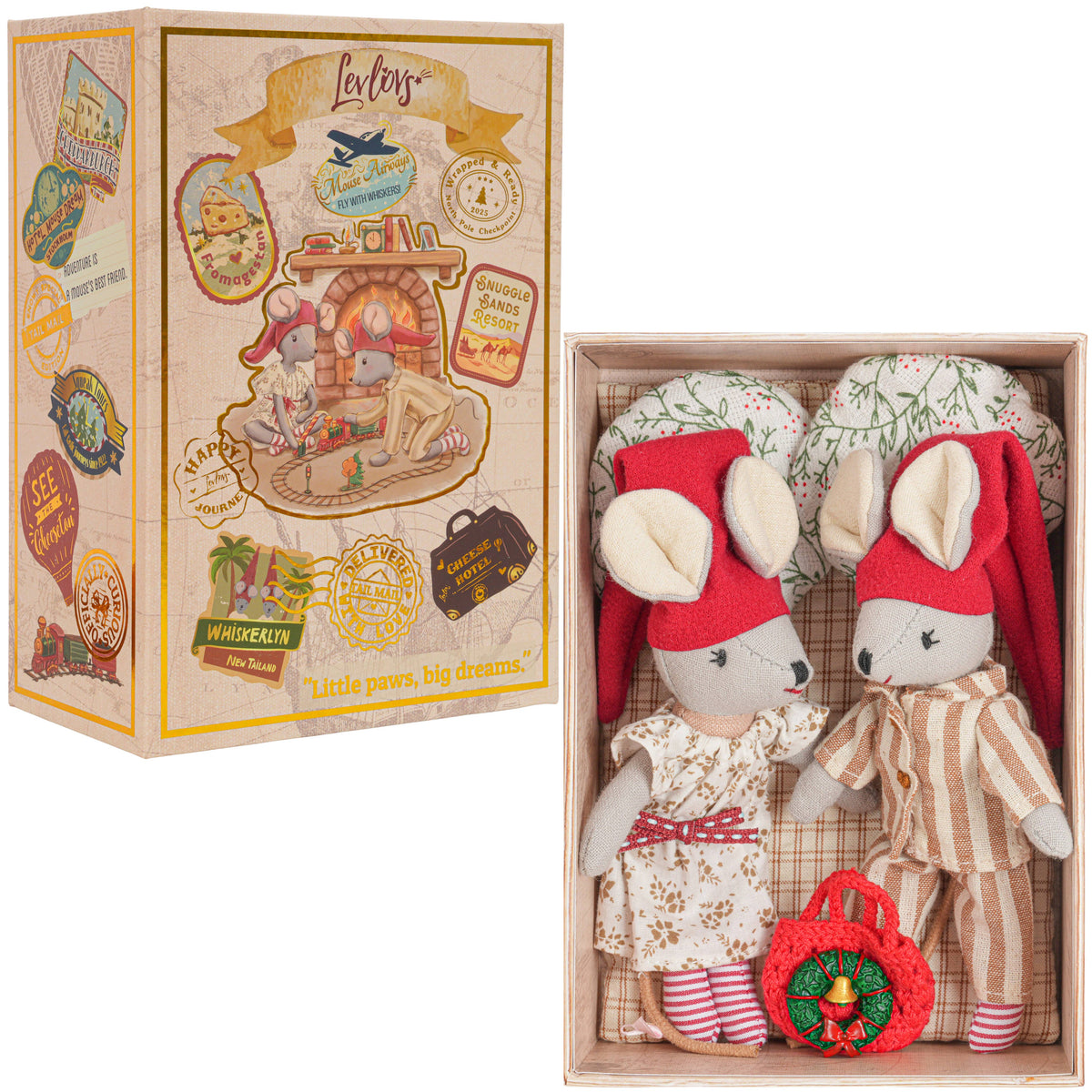 Levlovs Mice Sleepy & Dreamy in a Box