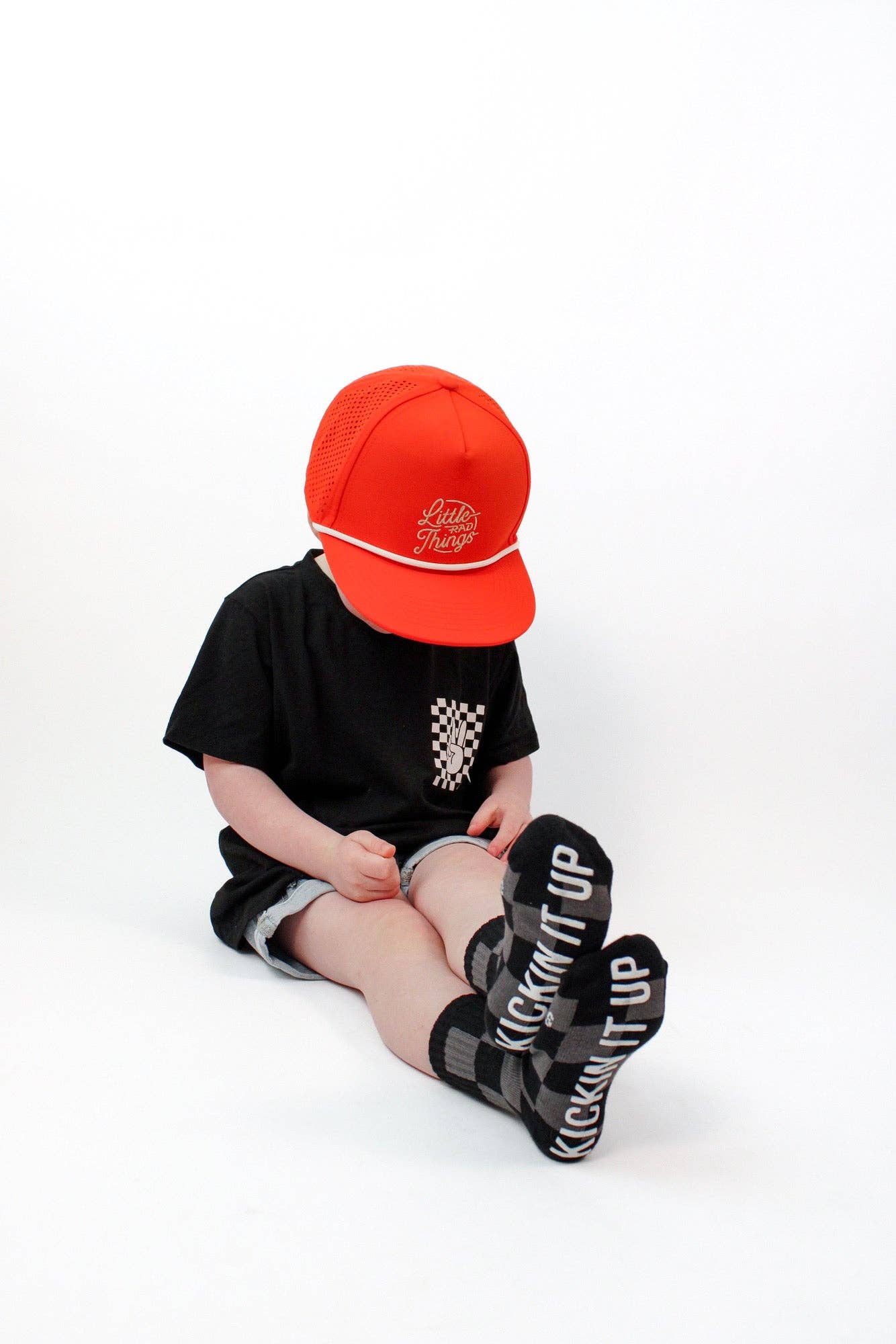 Kickin It Up Socks || Black Checkered