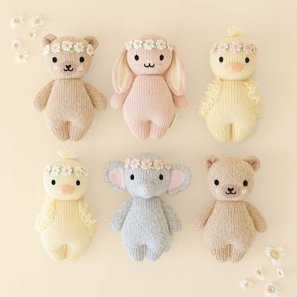 Cuddle + Kind Baby Honey Bear || Ivory Floral