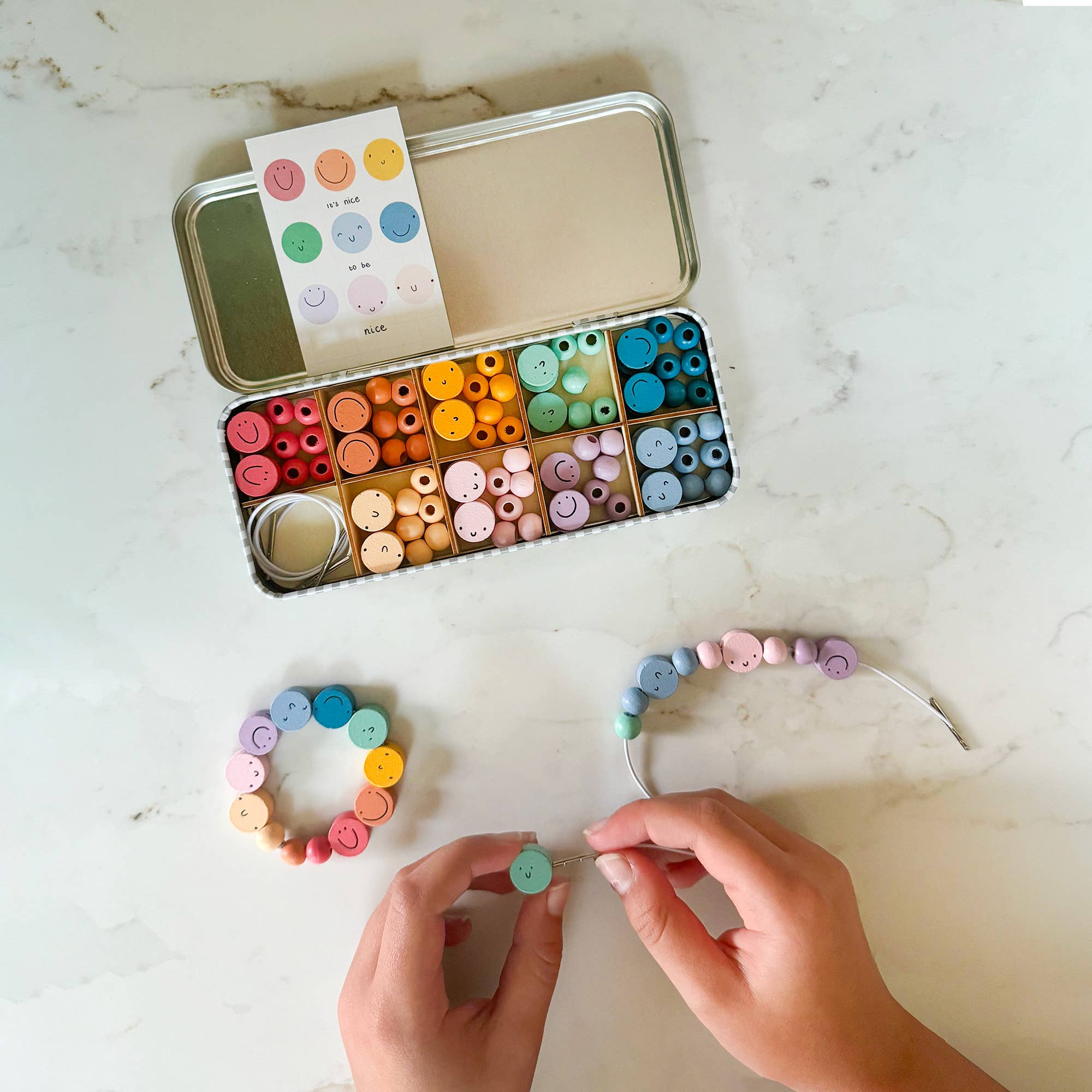 It's Nice To Be Nice Bracelet Beading Kit for Children - Makes 5 Bracelets