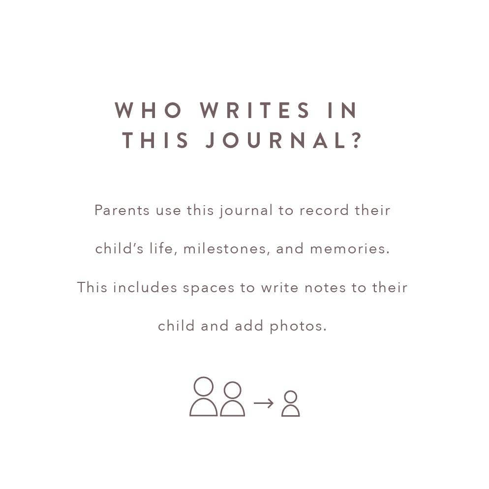 A Complete Childhood History: Pregnancy to 18 Years Journal : Grey Linen