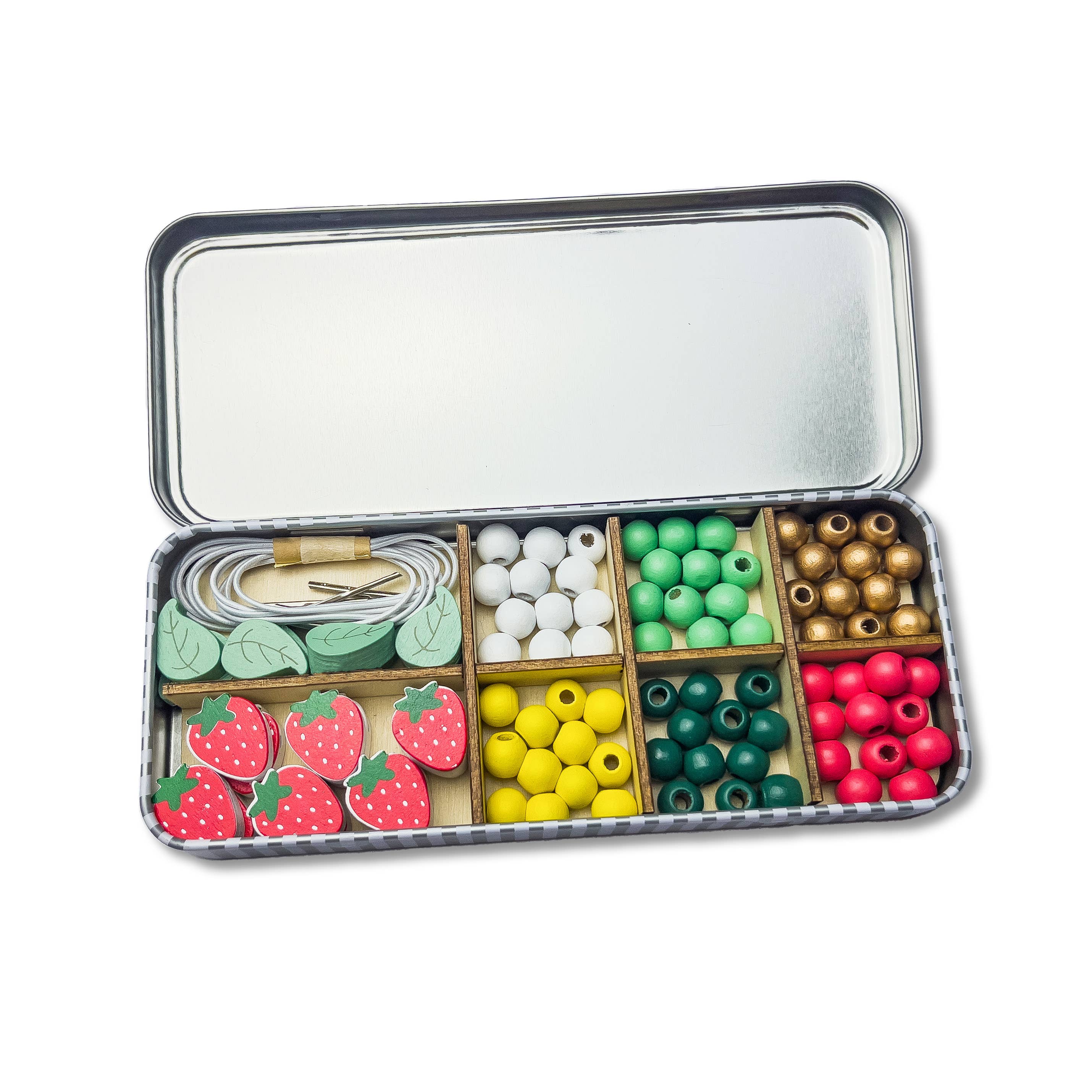 Strawberry Bracelet Bead Kit - Makes 5 Bracelets