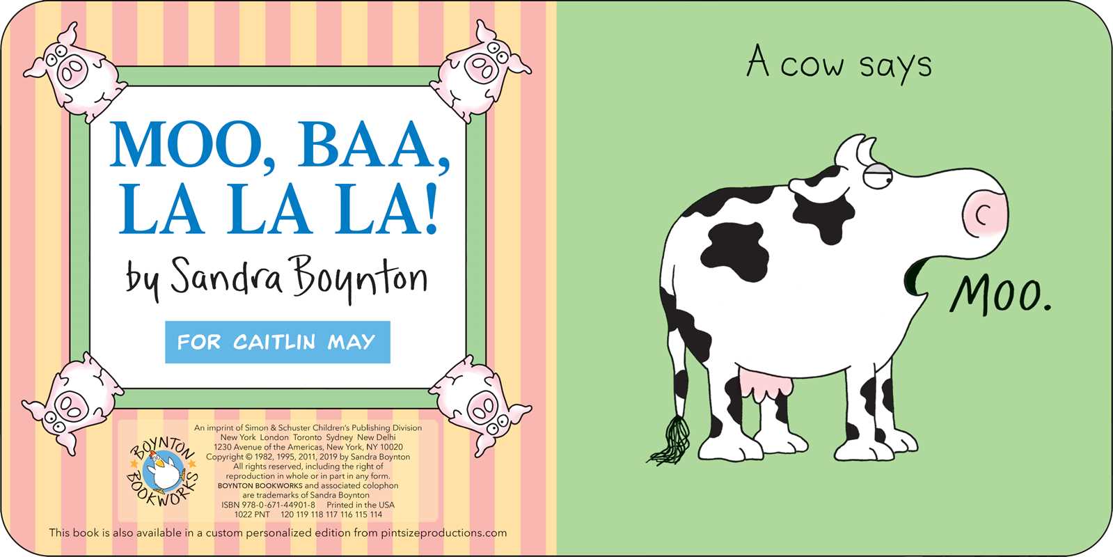 Moo, Baa, La La La! Board Books