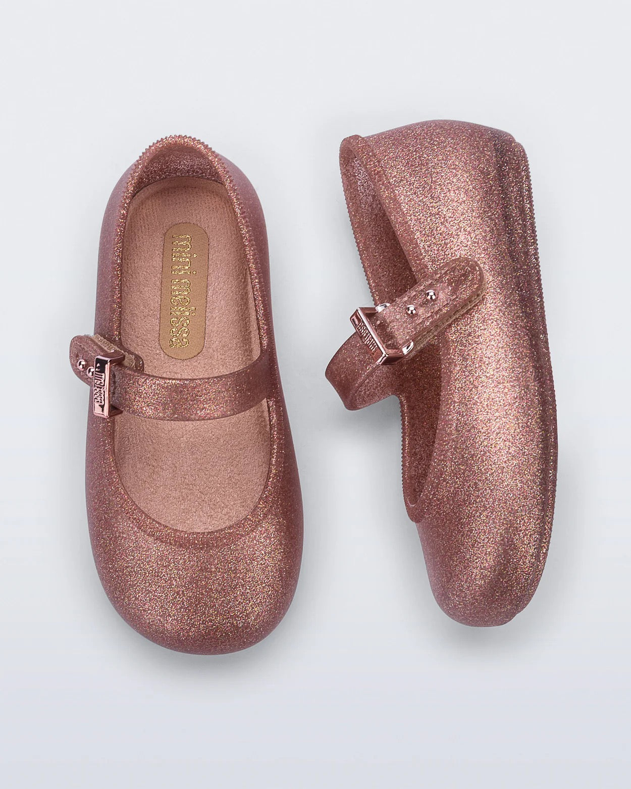 Mini Melissa Soft Ballerina Baby || Glitter Pink