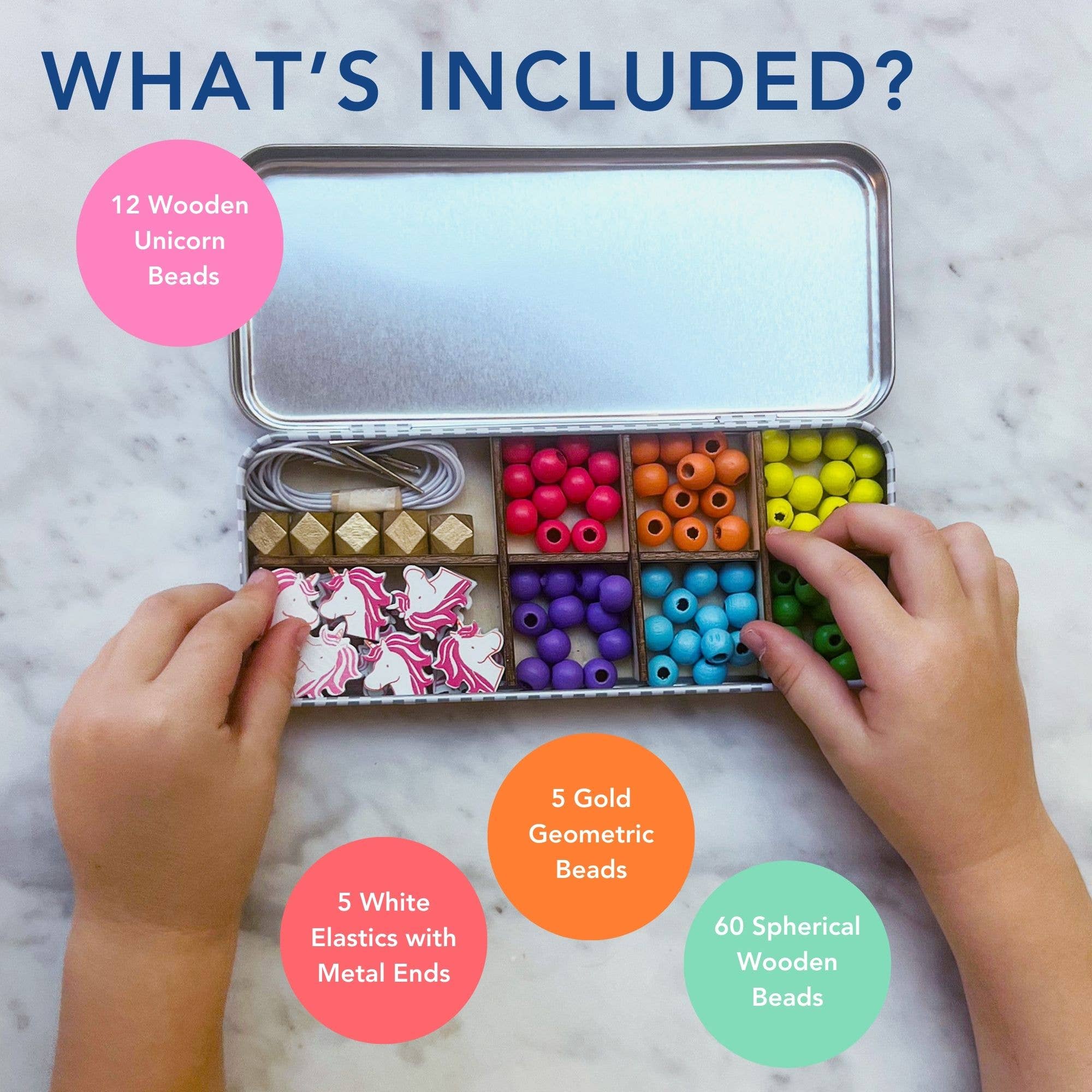 Unicorn Bracelet Bead Kit - Makes 5 Bracelets